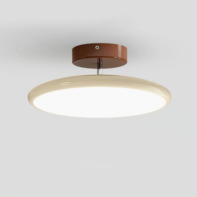 Drift lamp in beige color modern residential interior space