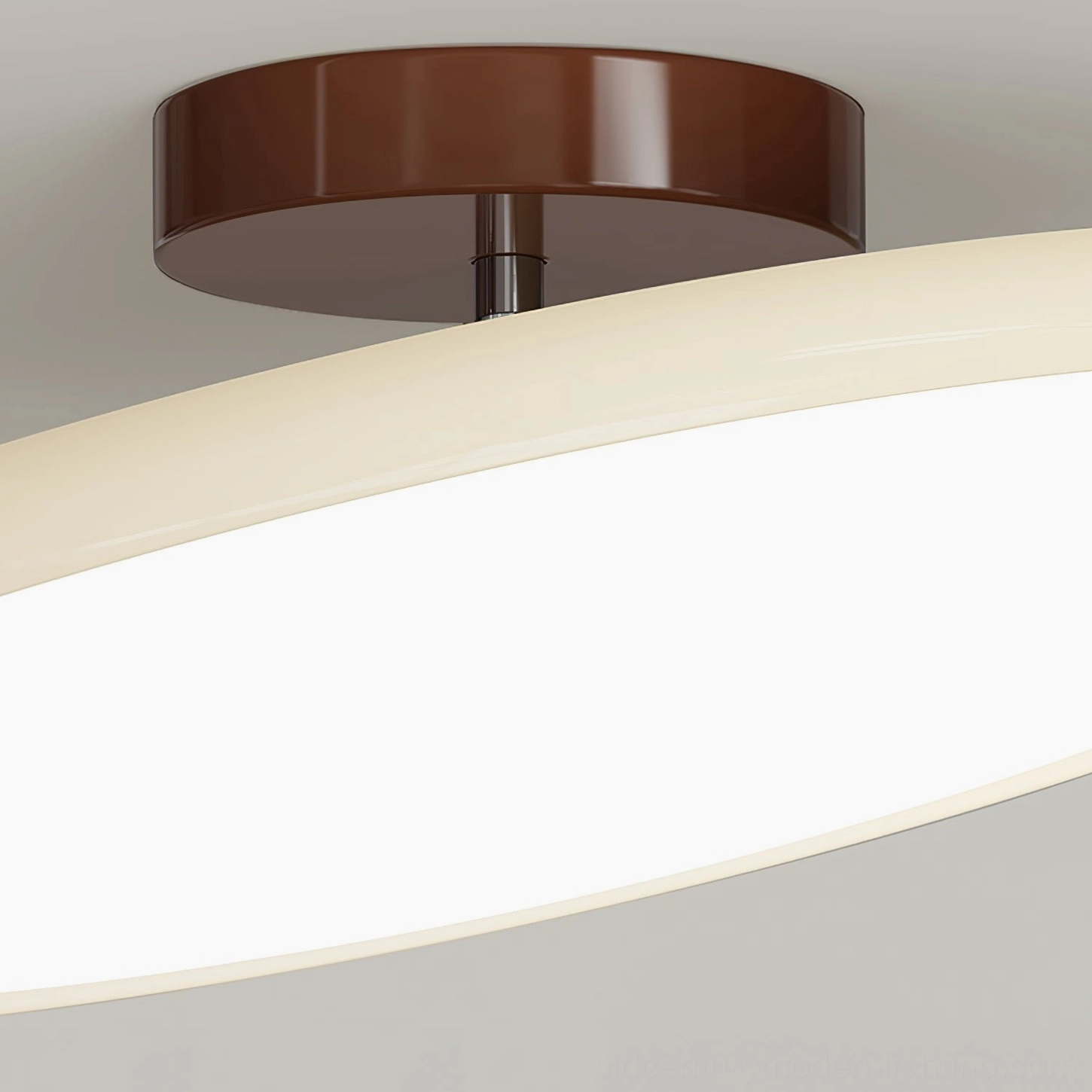 Drift adjustable ceiling lamp in cream beige with mid-century modern appeal