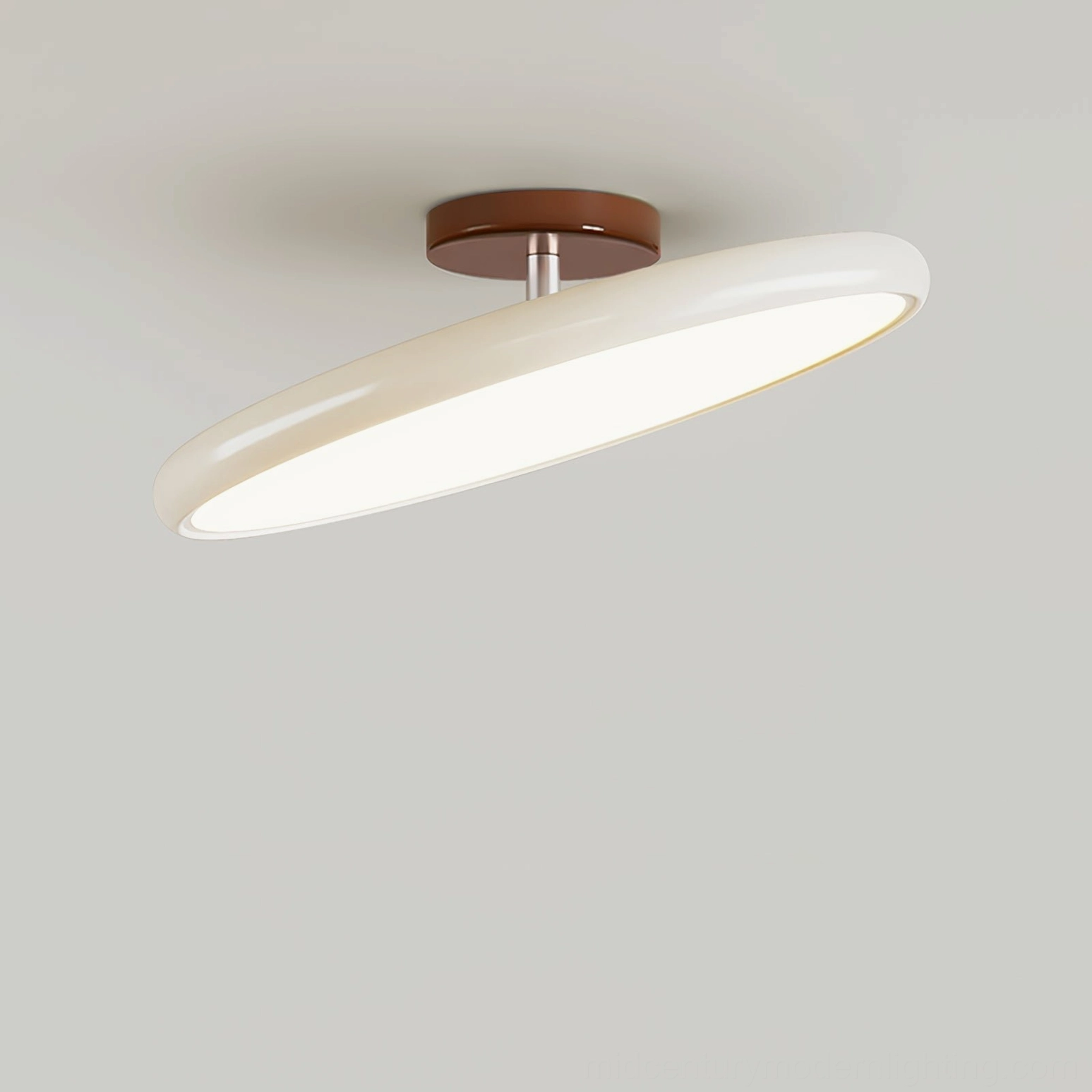 Drift modern light fixture in residential ceiling installation view