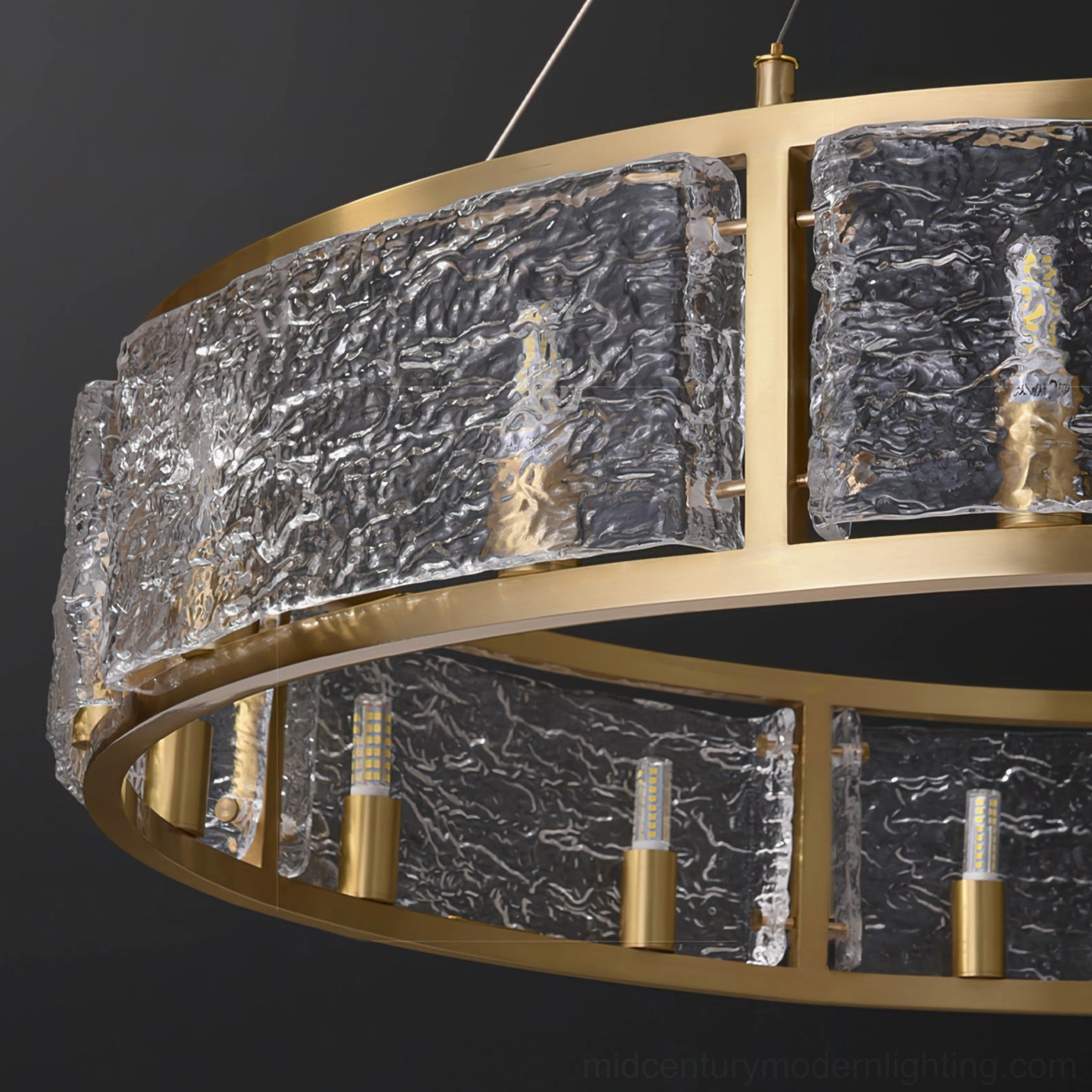 Drum chandelier architectural lighting design mid-century modern contemporary style