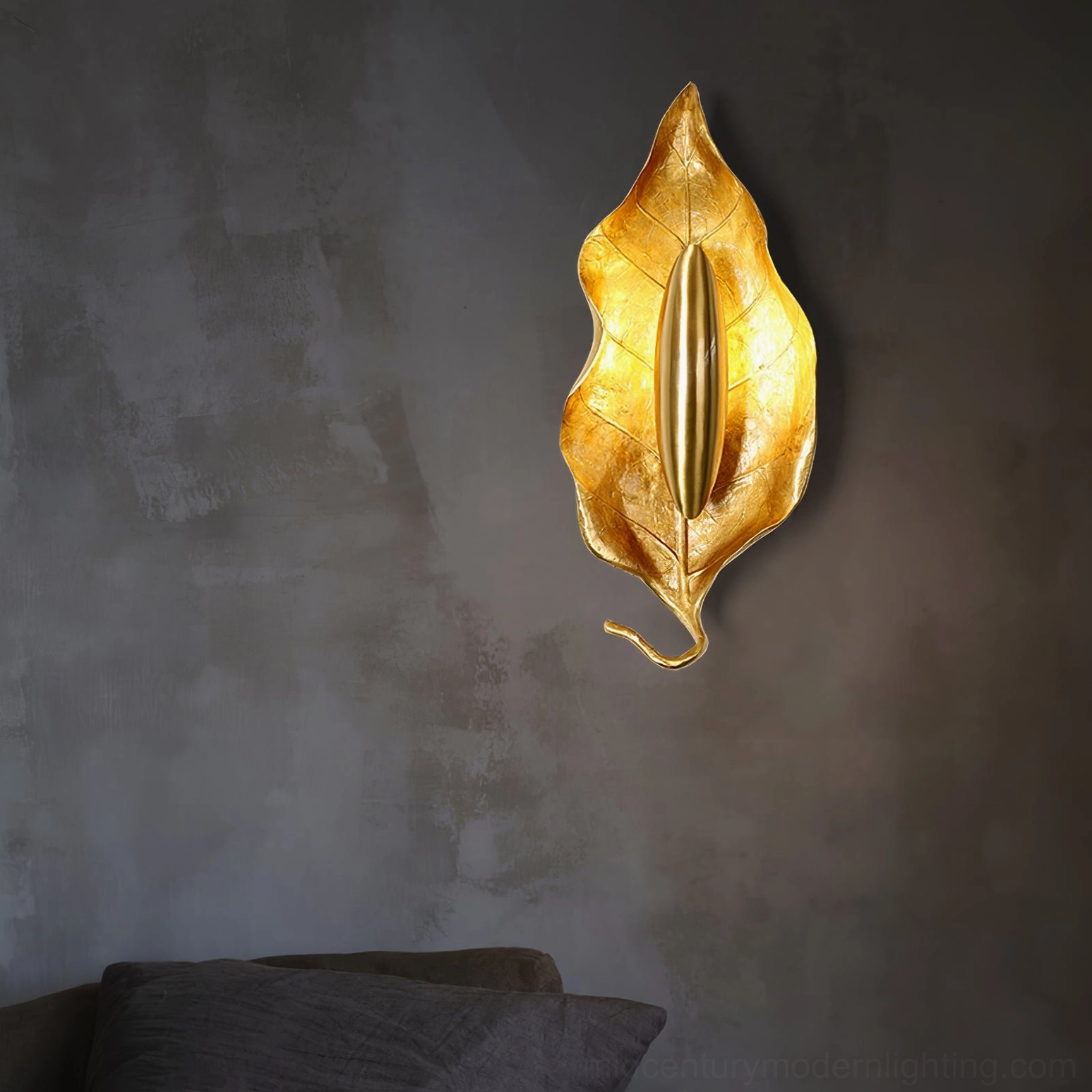 Dumaine wall sconce artistic portfolio style photography highlighting sculptural design excellence