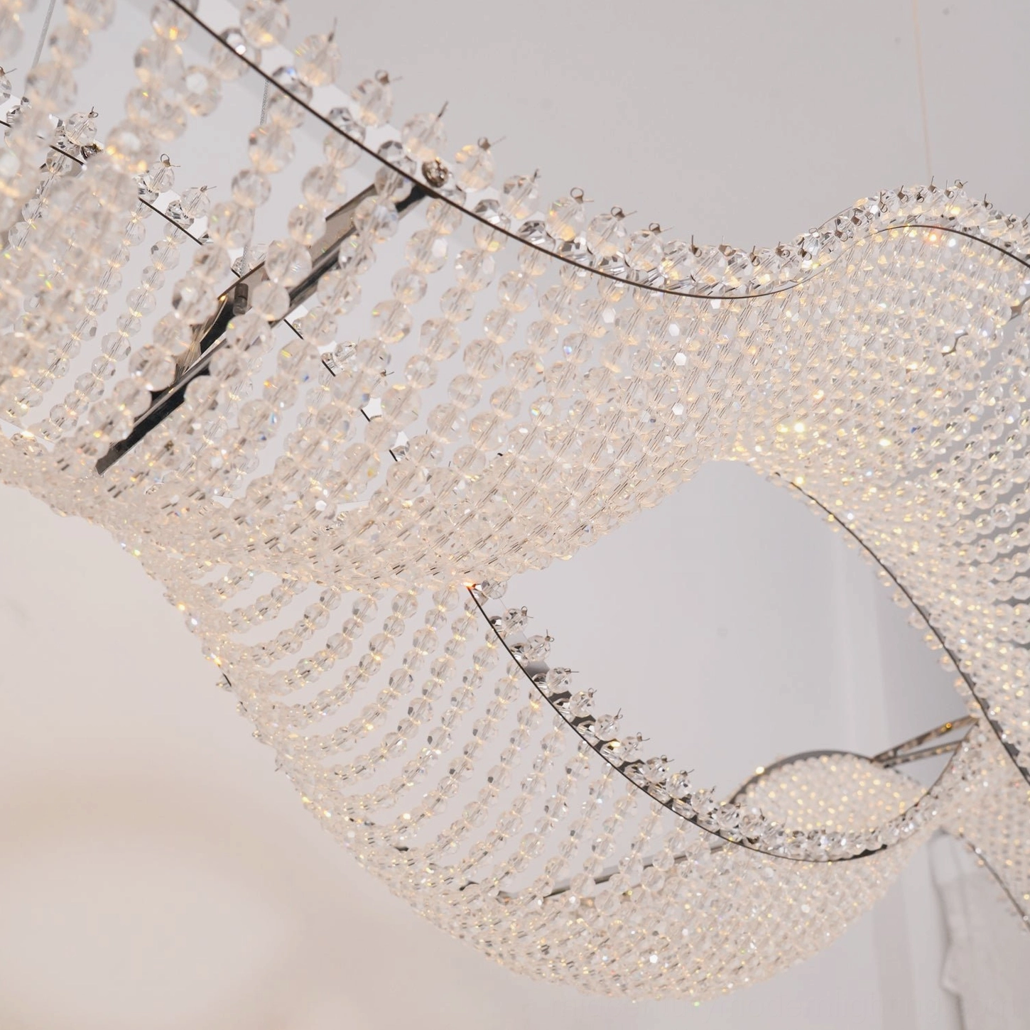 Dumini wave chandelier contemporary luxury lighting for upscale interiors