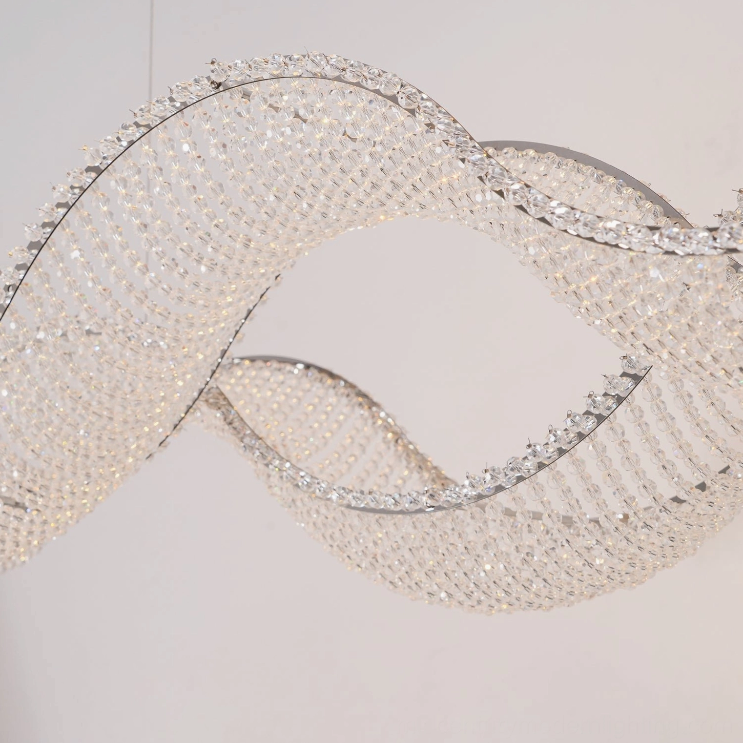 Dumini wave chandelier mid-century modern inspired luxury LED pendant light