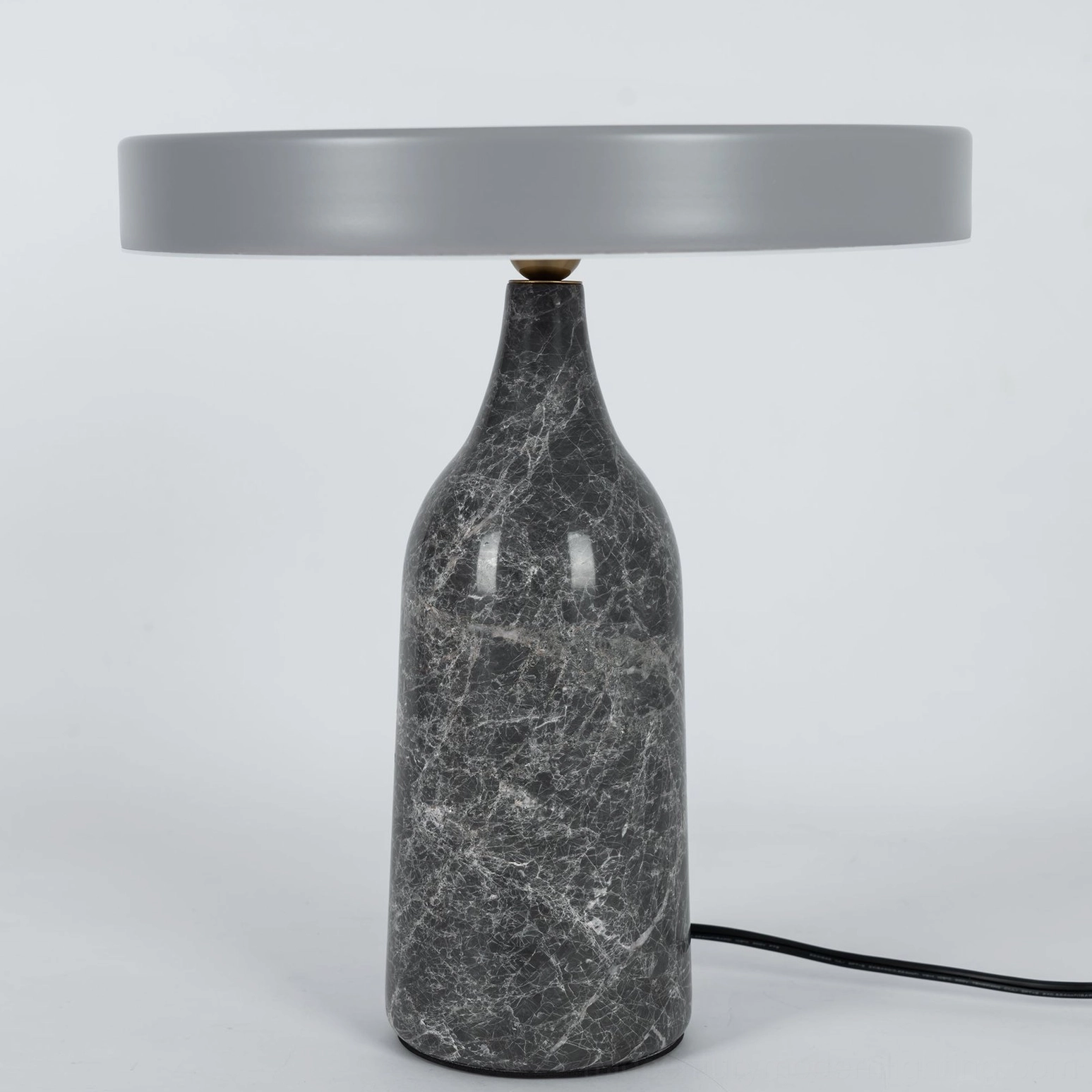 Grey Eddy table lamp marble base mid-century modern design influence
