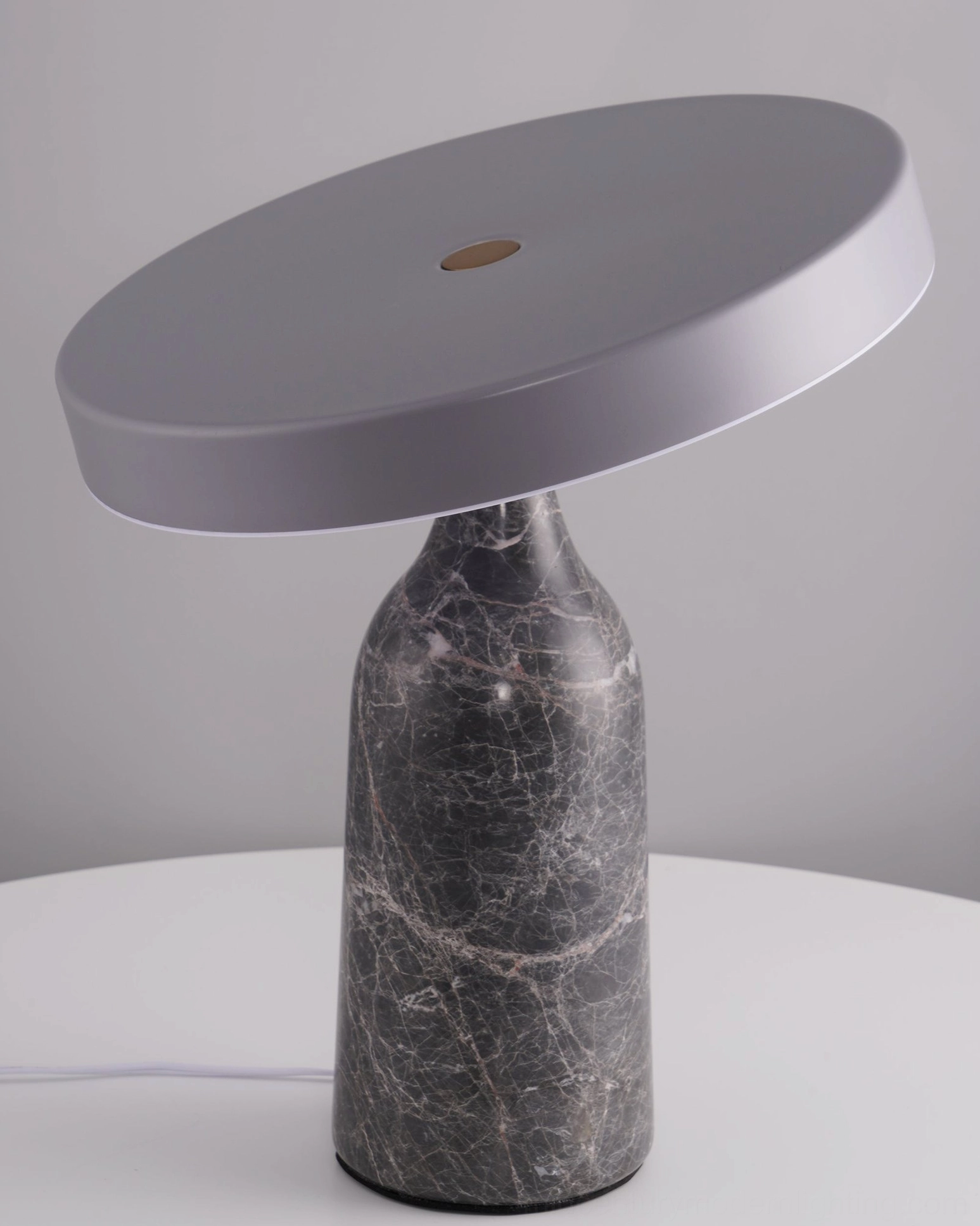 Eddy rotating table lamp available colors black grey white finishes