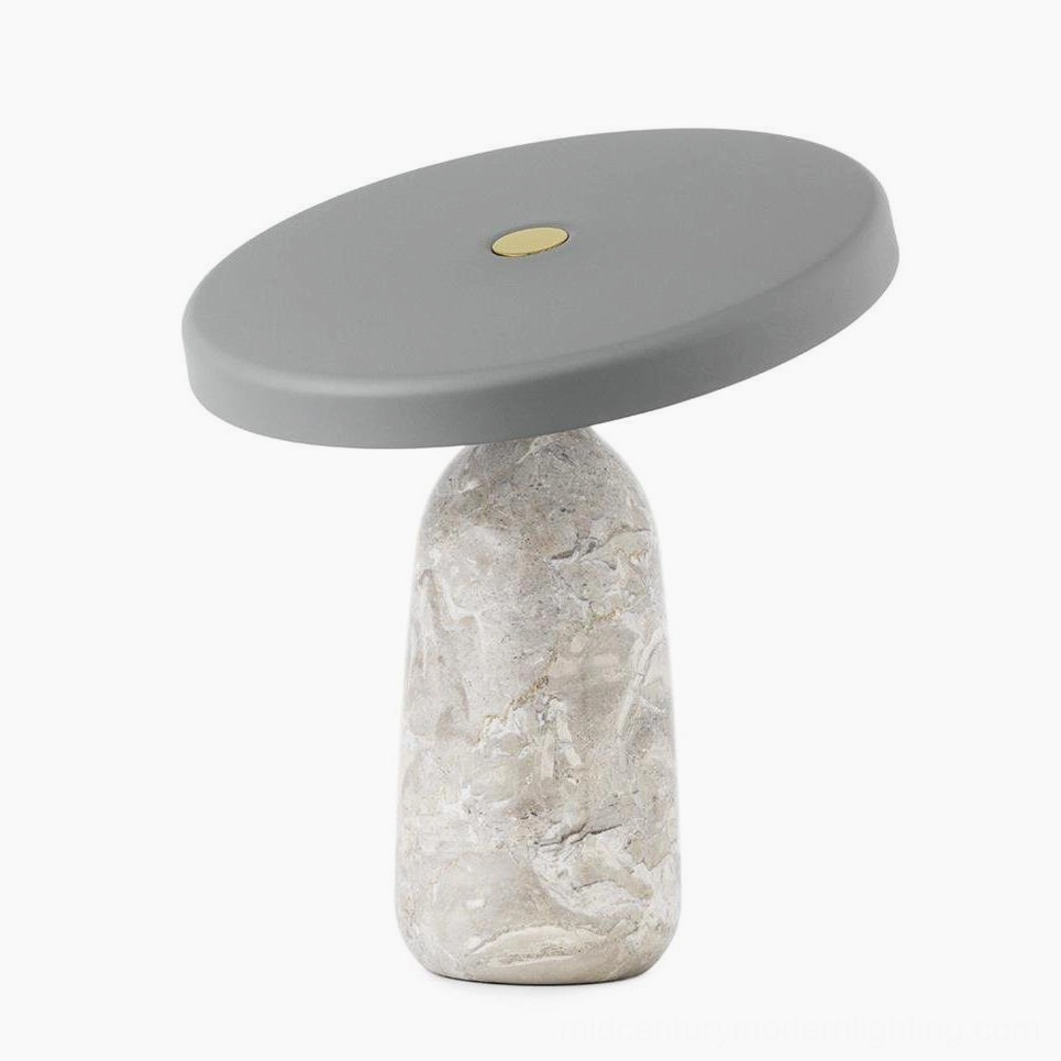 Eddy modern table lamp close-up of integrated LED warm light source
