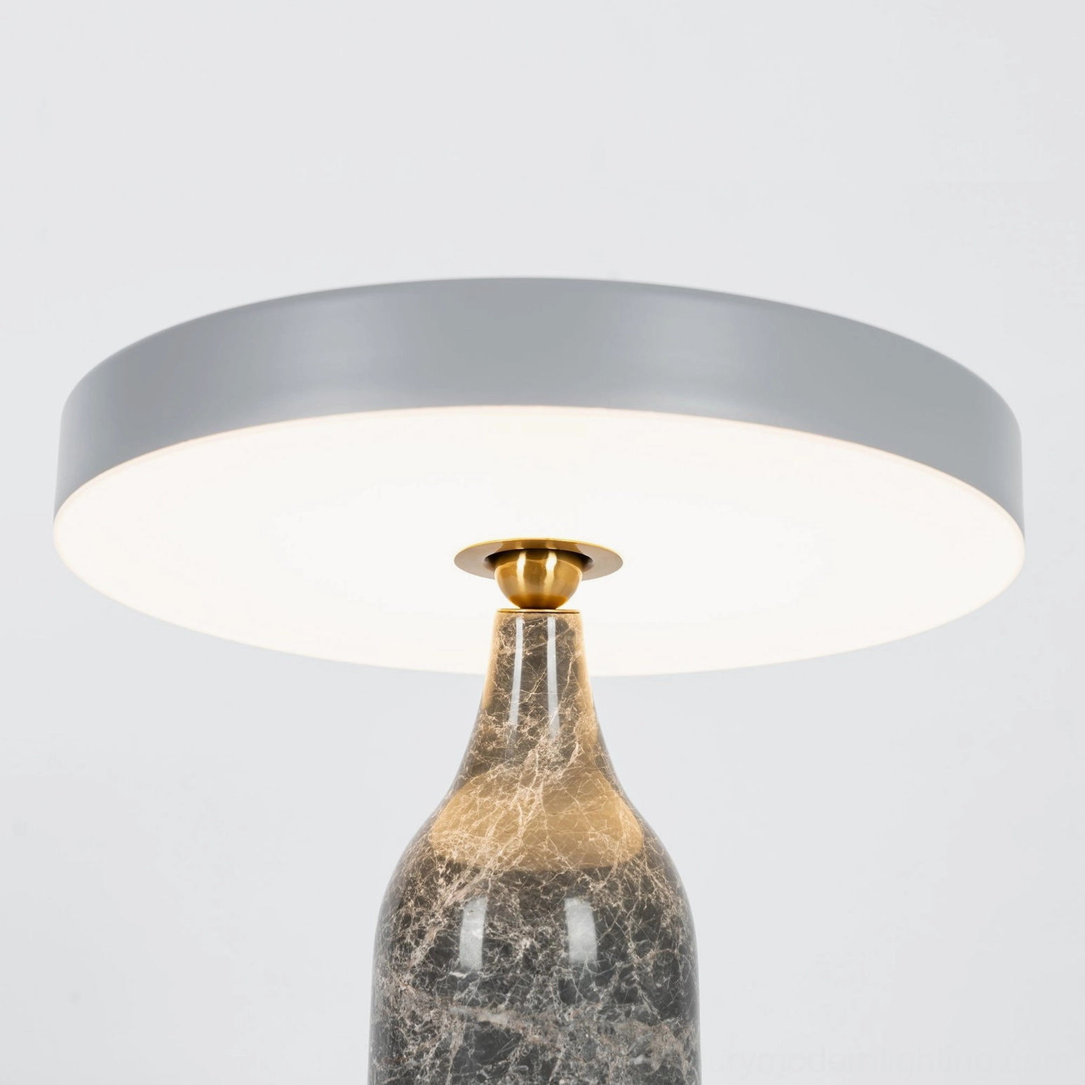 Eddy modern table lamp sculptural form natural marble base