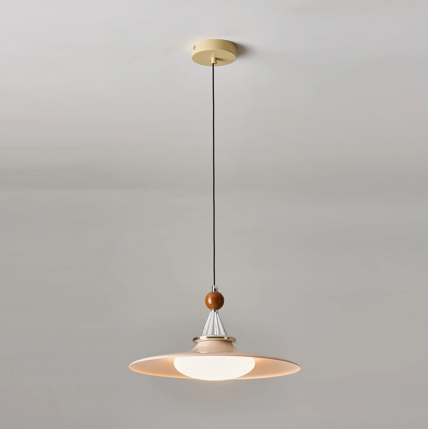 Eden mid-century pendant light multiple color options displayed together