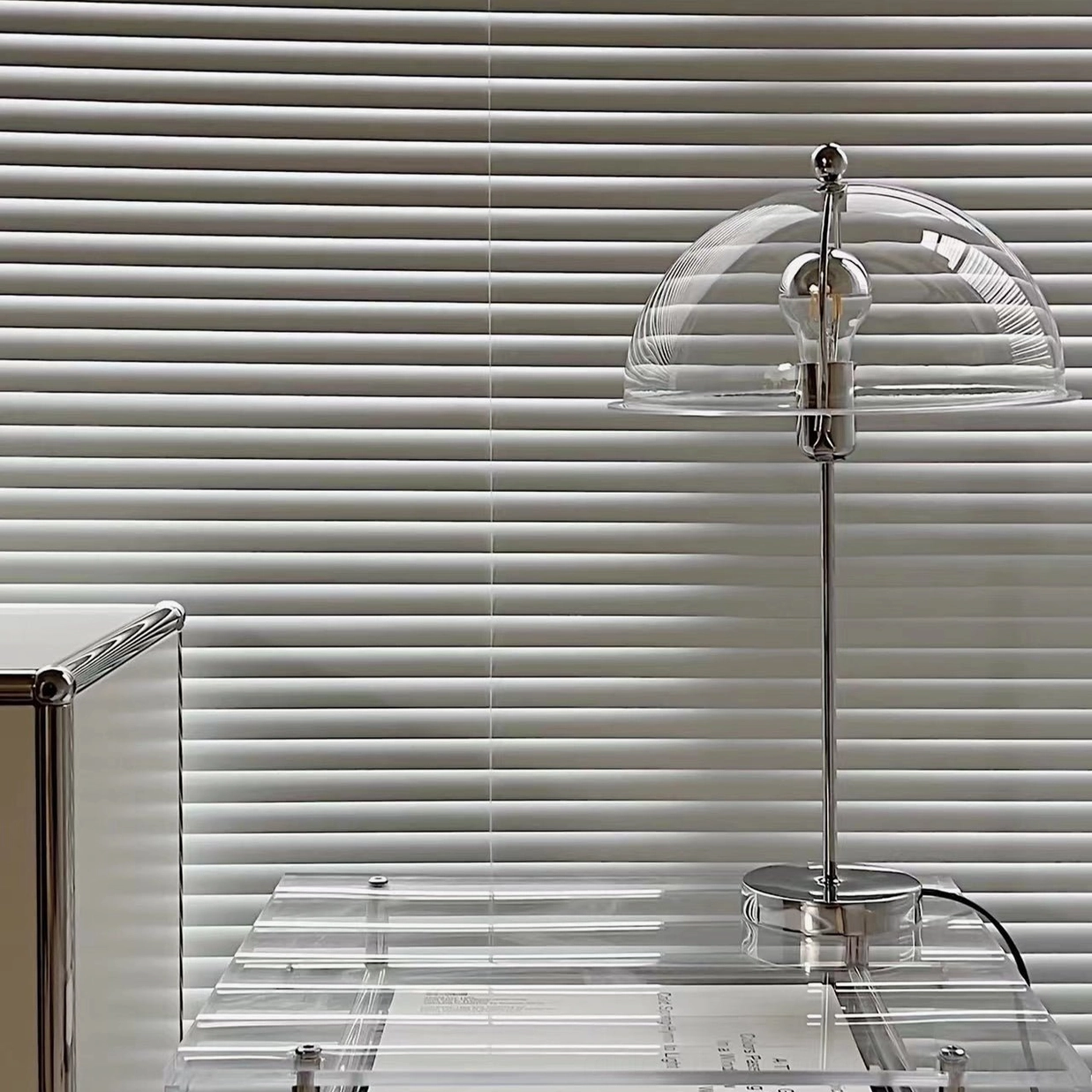 Edinburgh table lamp in traditional historic interior setting with layered décor and heritage styling