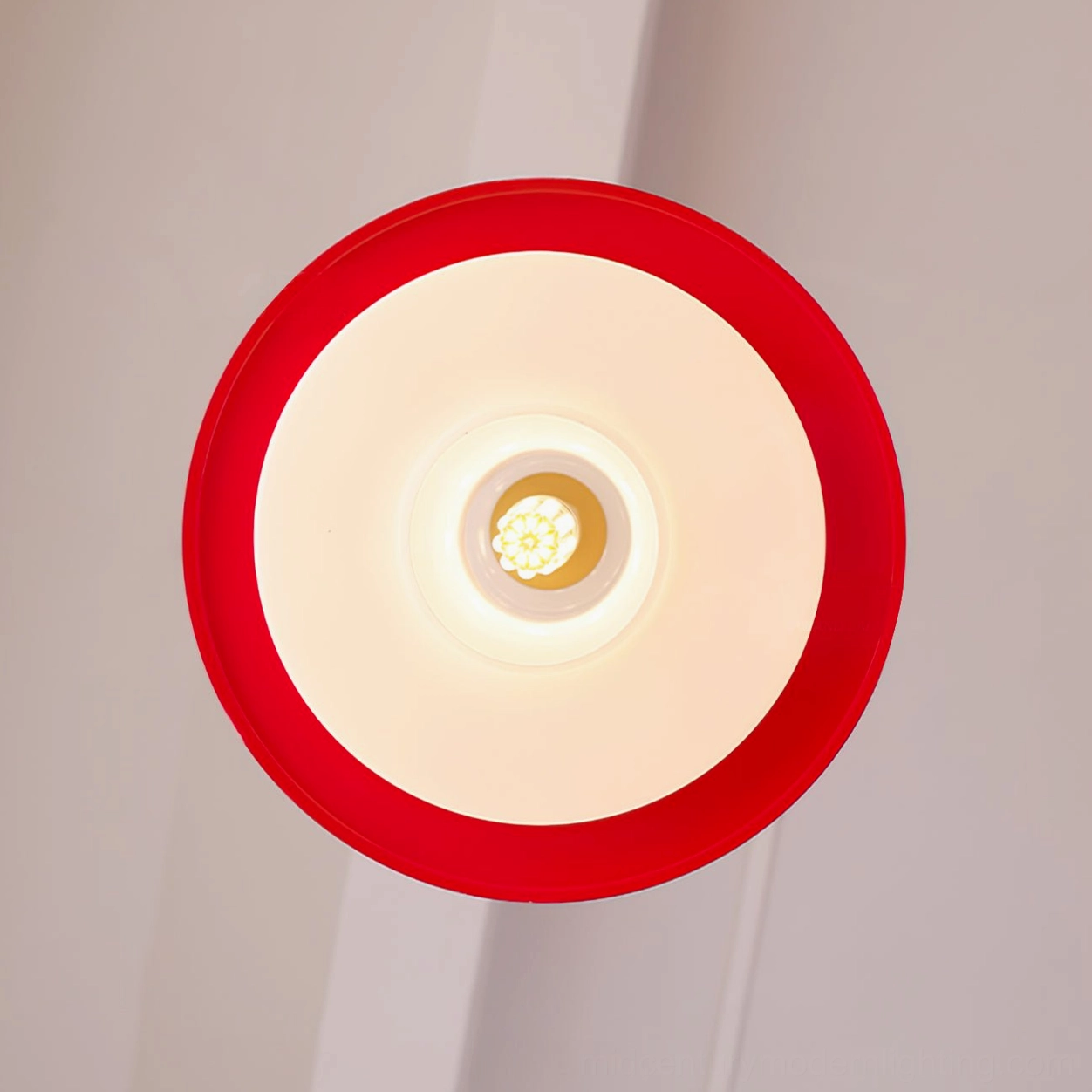 Equator pendant lamp architectural detail view highlighting geometric layering and construction quality