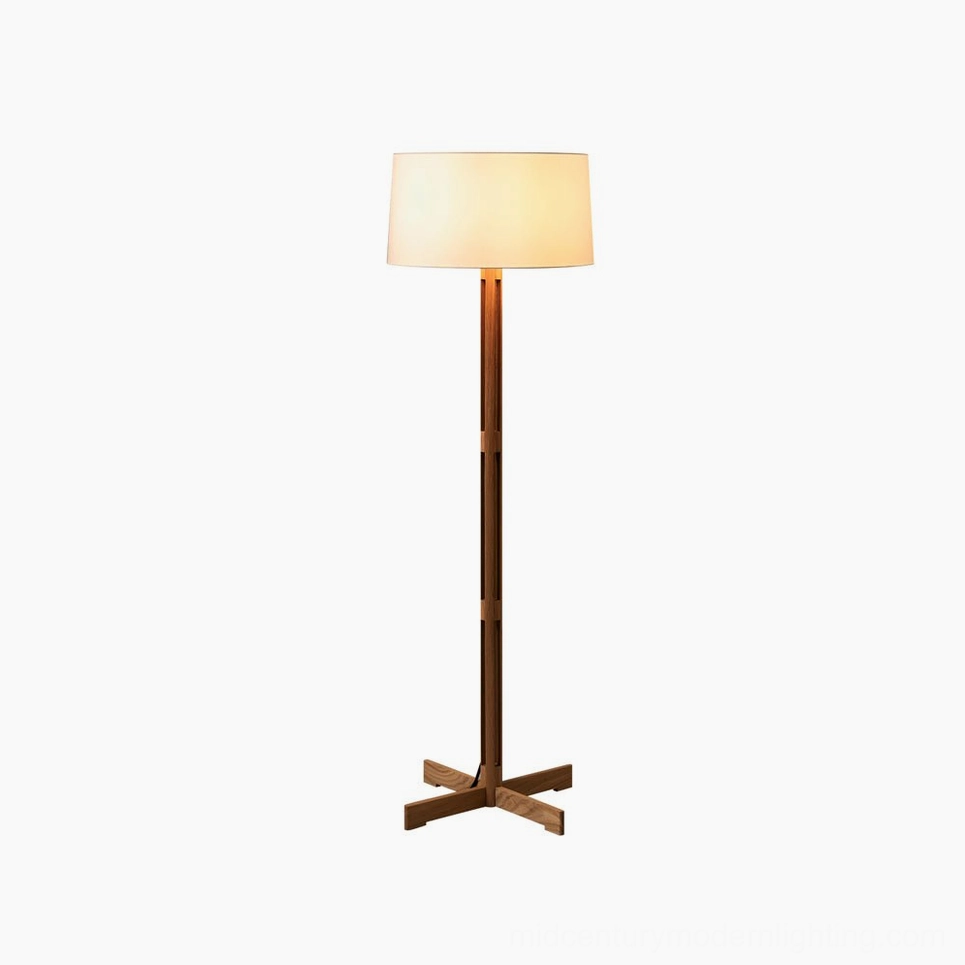 FAD Walnut Floor Lamp variant with EU UK AU US plug options close-up detail