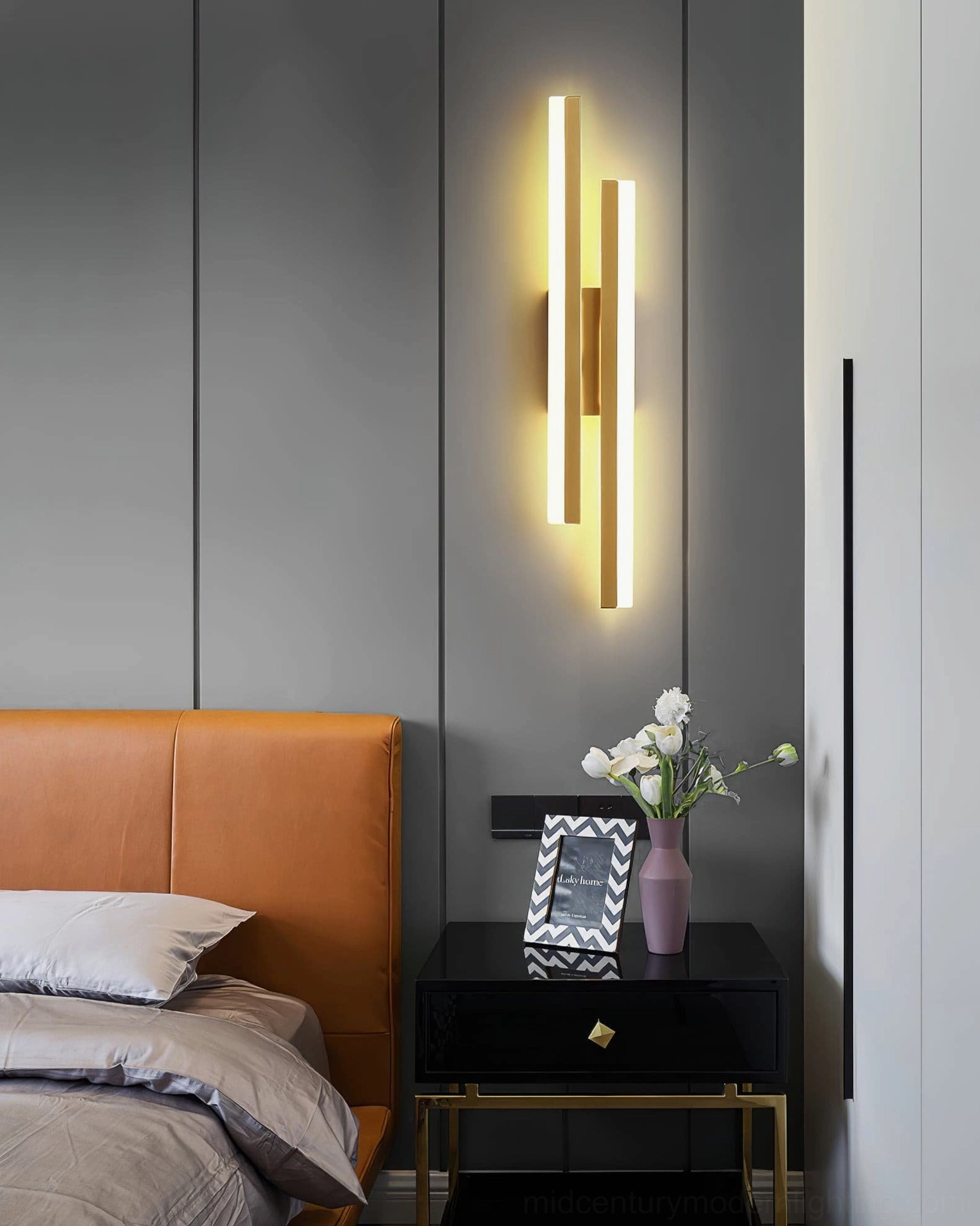Fallon wall sconce product collection showing multiple finish options including black and gold