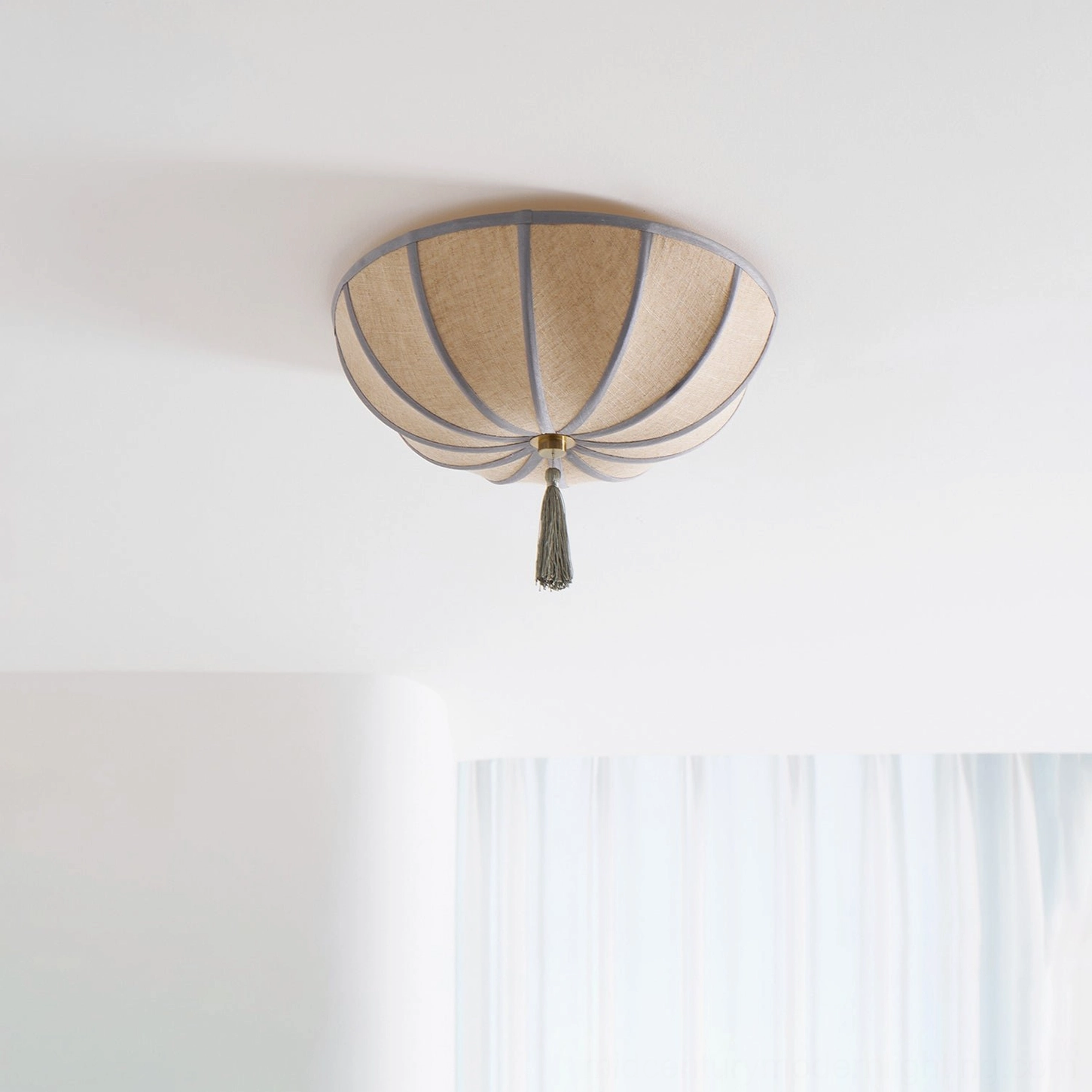 Fleur vintage-inspired ceiling light medium size showing botanical flower silhouette form