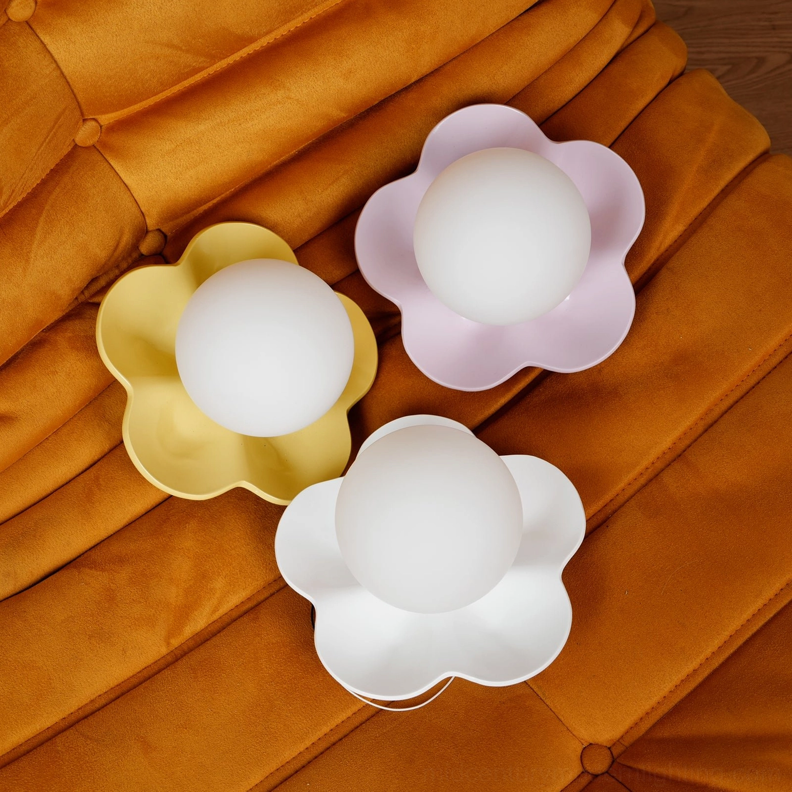 La Fleur wall lamp transitional interior design mid-century modern style