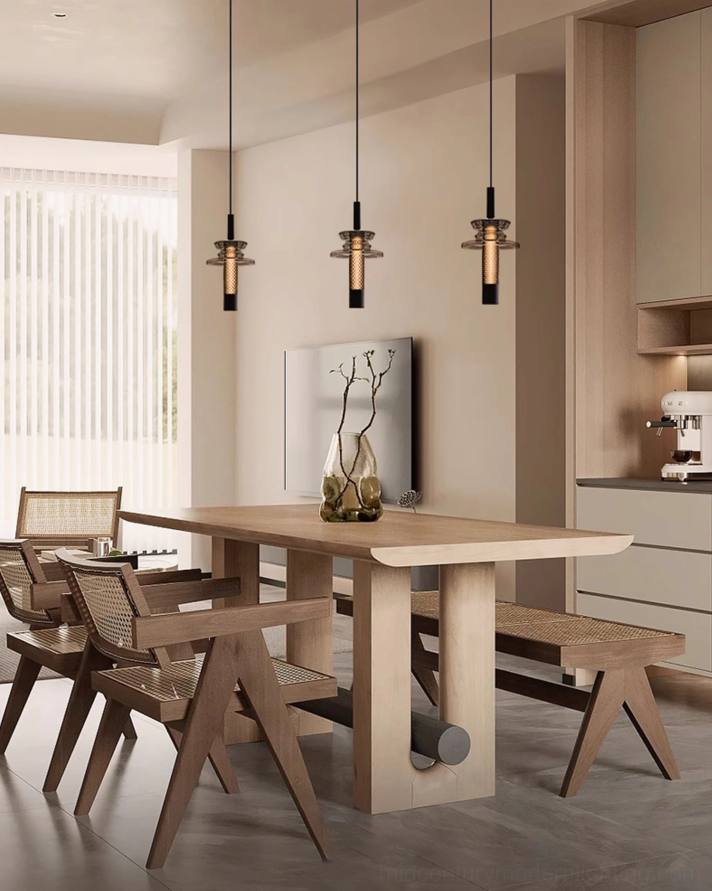 Float pendant light artistic shadow play on wall from perforated metal design element