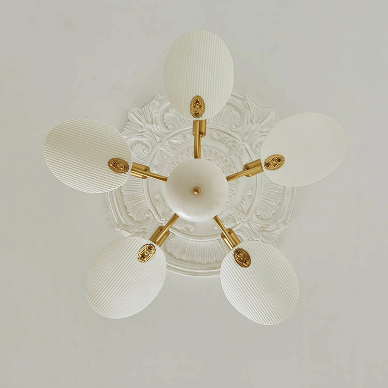 Franco ceramic chandelier contemporary interior styling with modern furniture and ambient lighting