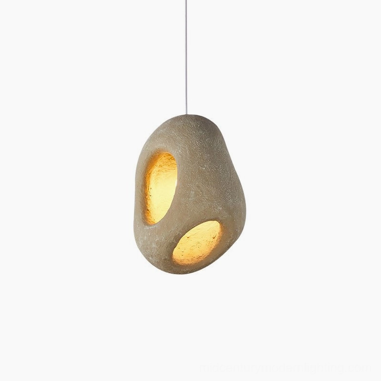 Fulvia large yellow pendant lamp 42cm warm tone modern interior design lighting