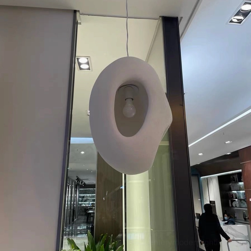 Fulvia pendant lamp showroom display retail exposed bulb organic sculpture lighting