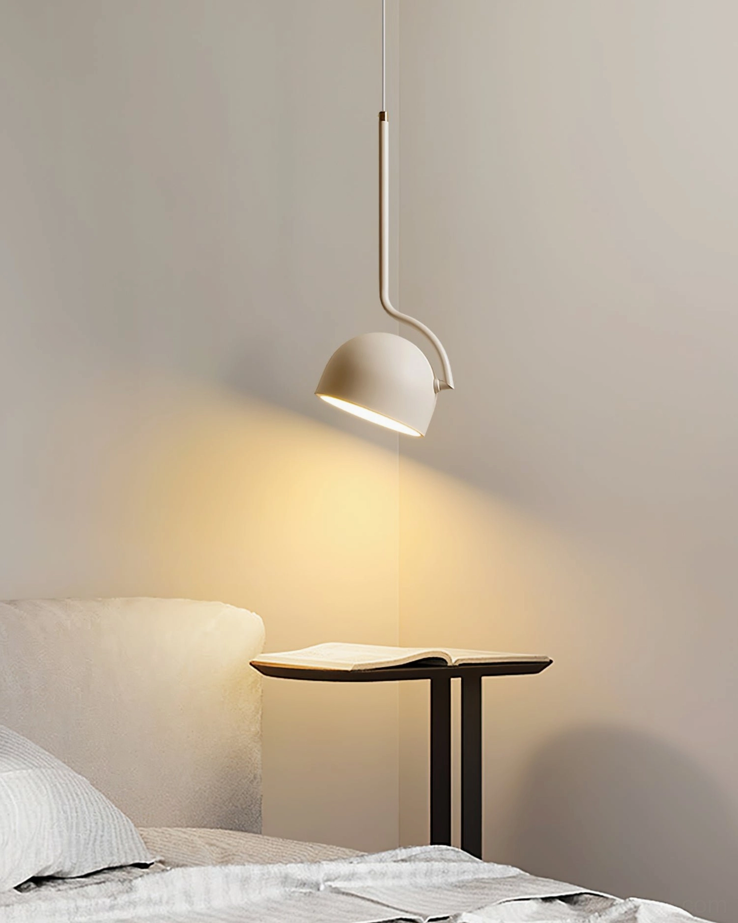 Furoku pendant lamp in contemporary interior, minimalist design lighting solution