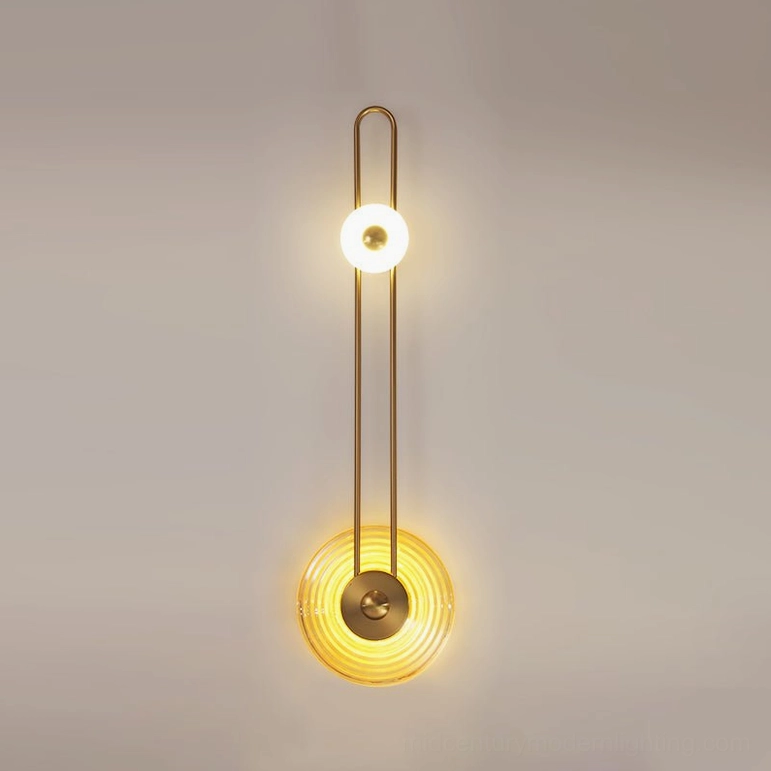 Gaia copper warm light wall sconce elegant bedroom accent fixture