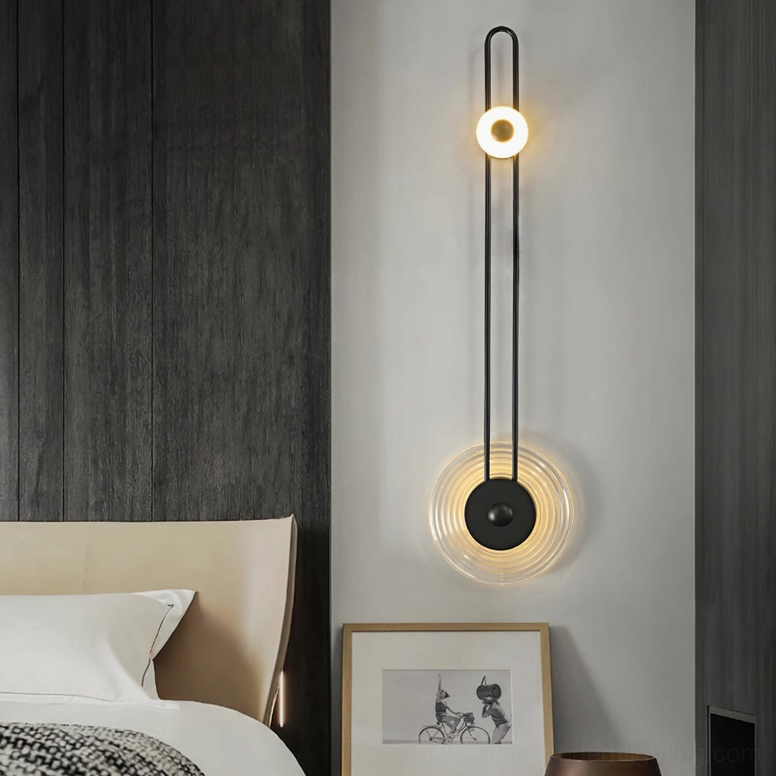 Gaia geometric wall sconce modern architecture sculptural element
