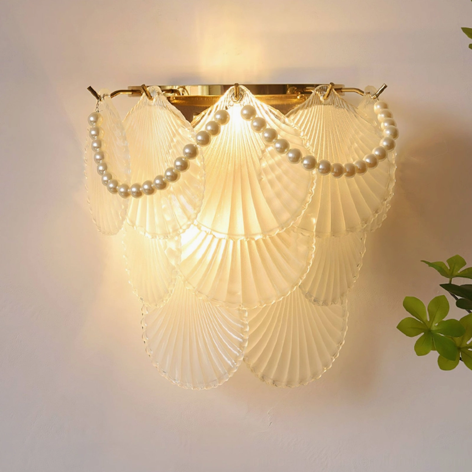 Galerie wall lamp modern glass sconce with elegant geometric form and ambient light output