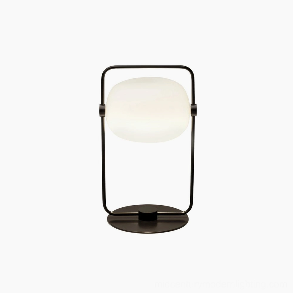 Modern geometric table lamp with clean lines, perfect for contemporary home decor