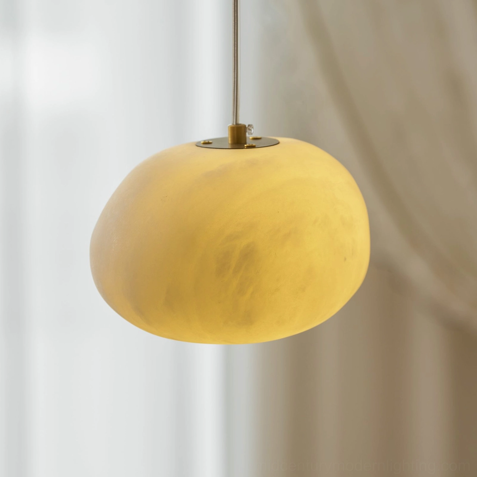 Galet alabaster pendant collection five different pebble silhouettes