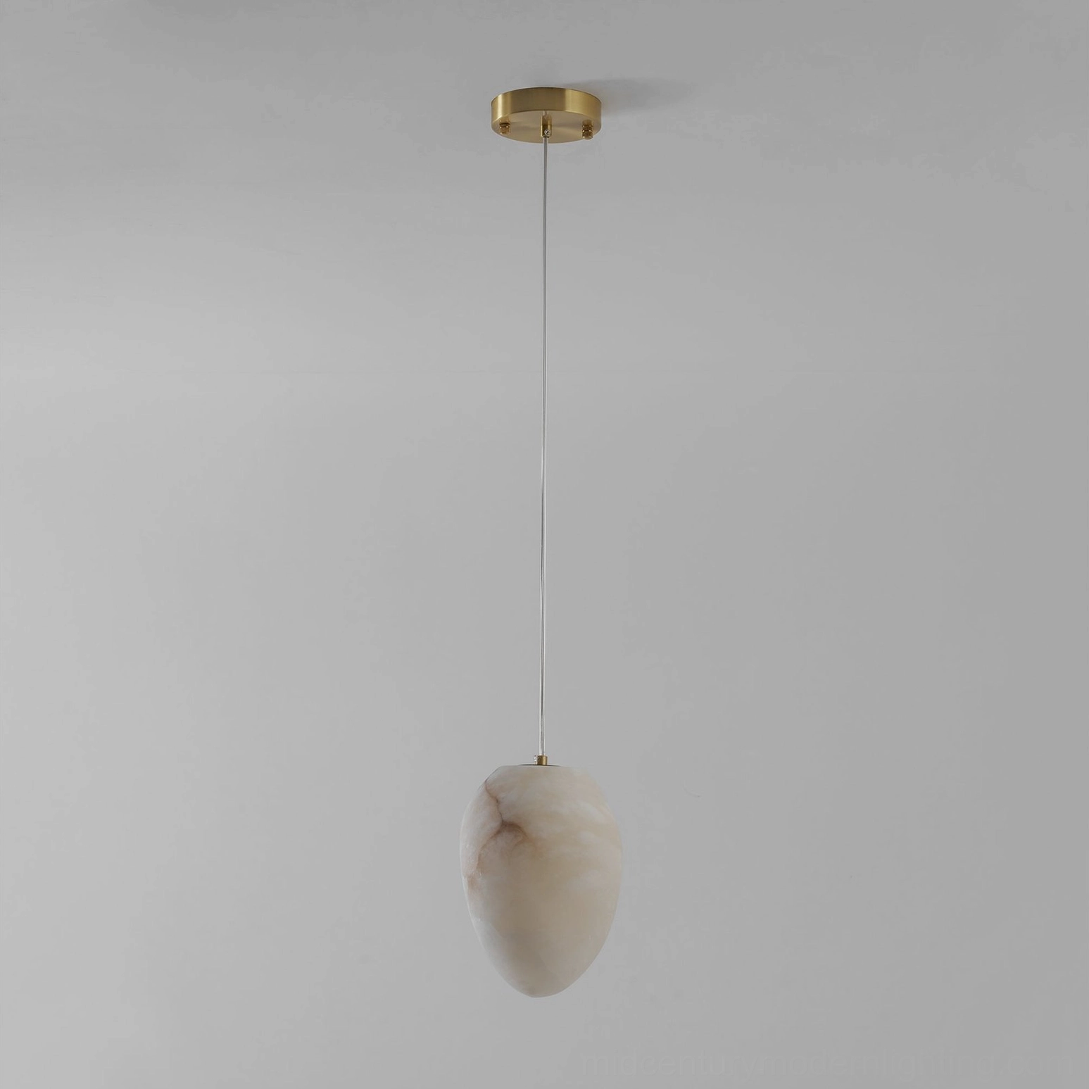 Galet alabaster pendant two fixtures comparison different angles