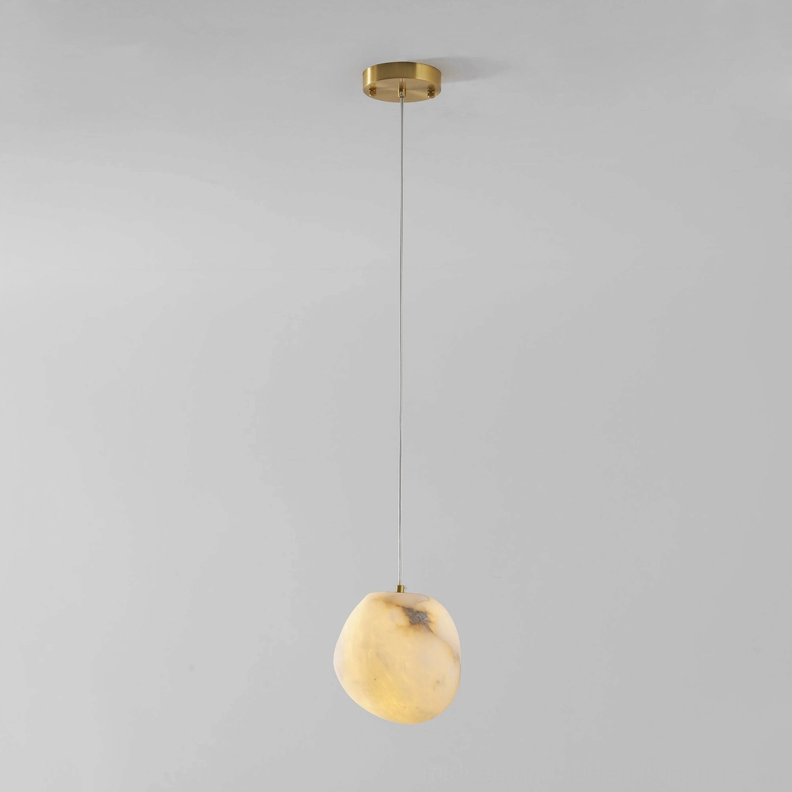 Galet alabaster pendant interior space ambient lighting solution