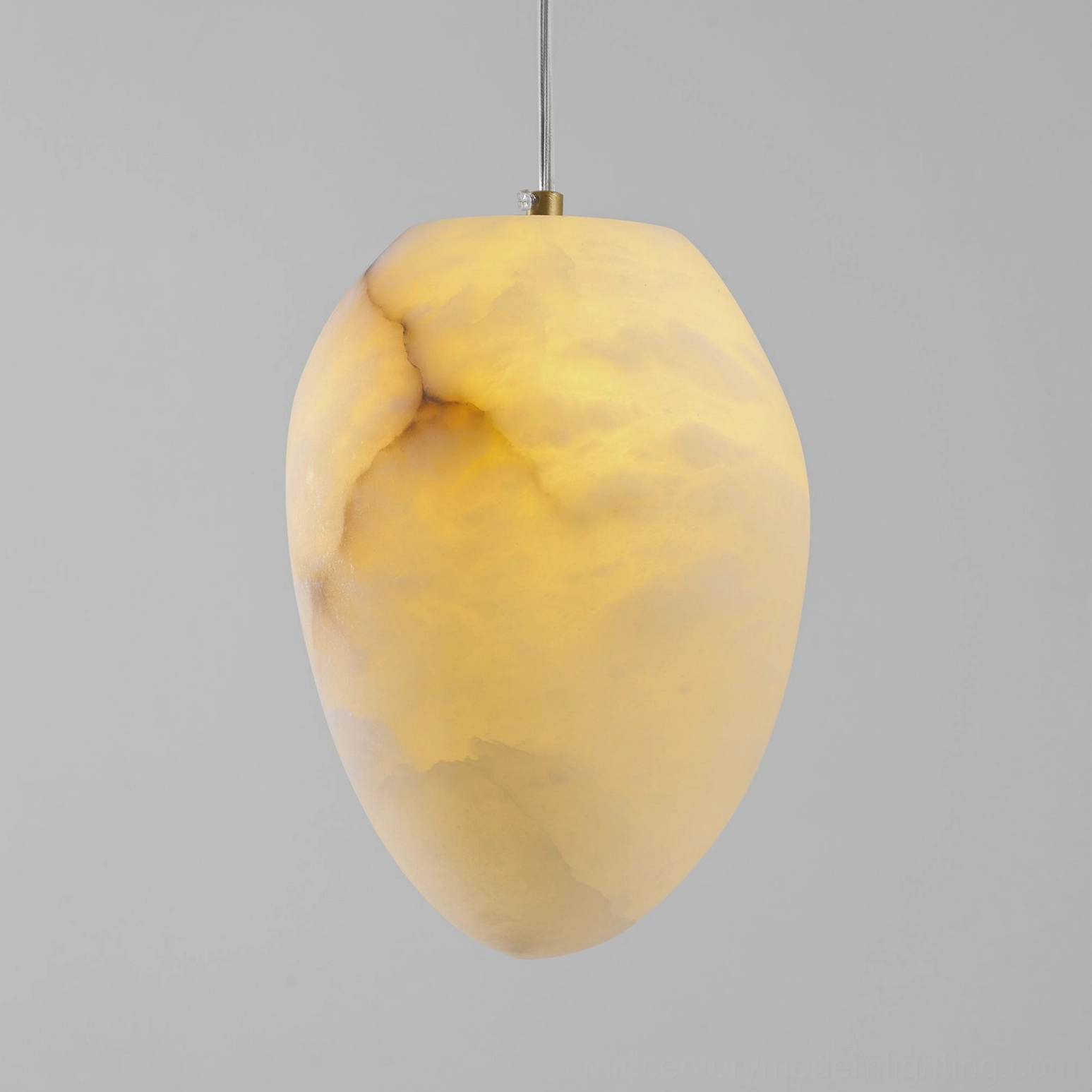 Galet alabaster pendant soft diffused lighting ambiance creation