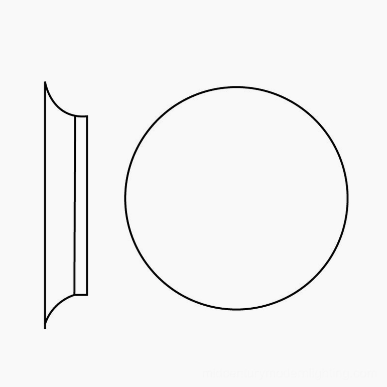 Contemporary geometric disc wall sconce with universal voltage compatibility for global residential and commercial use