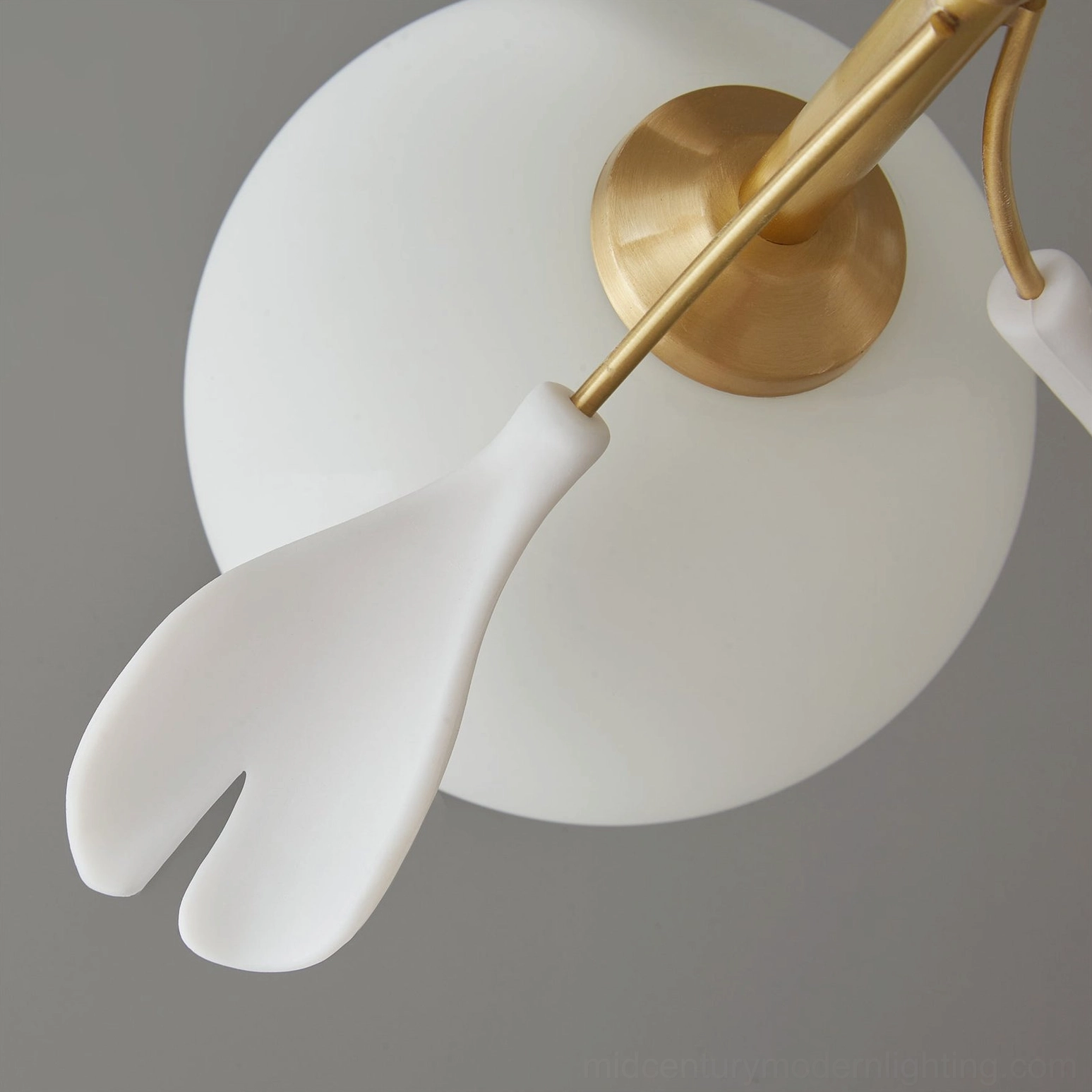 Ginkgo leaf brass chandelier multiple angles and configurations