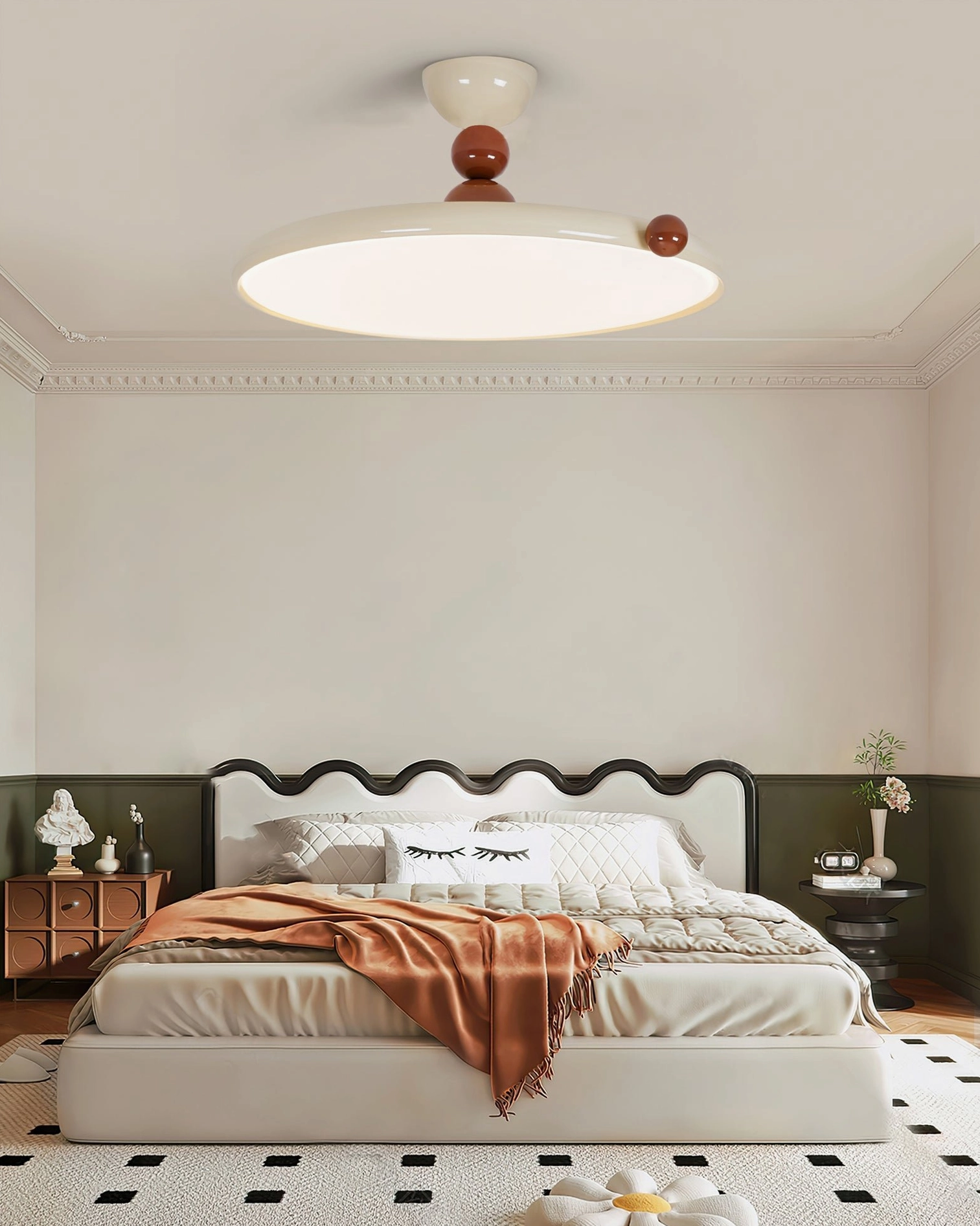 Gino minimalist LED ceiling fixture architectural detail, contemporary design flush-mount installation reference