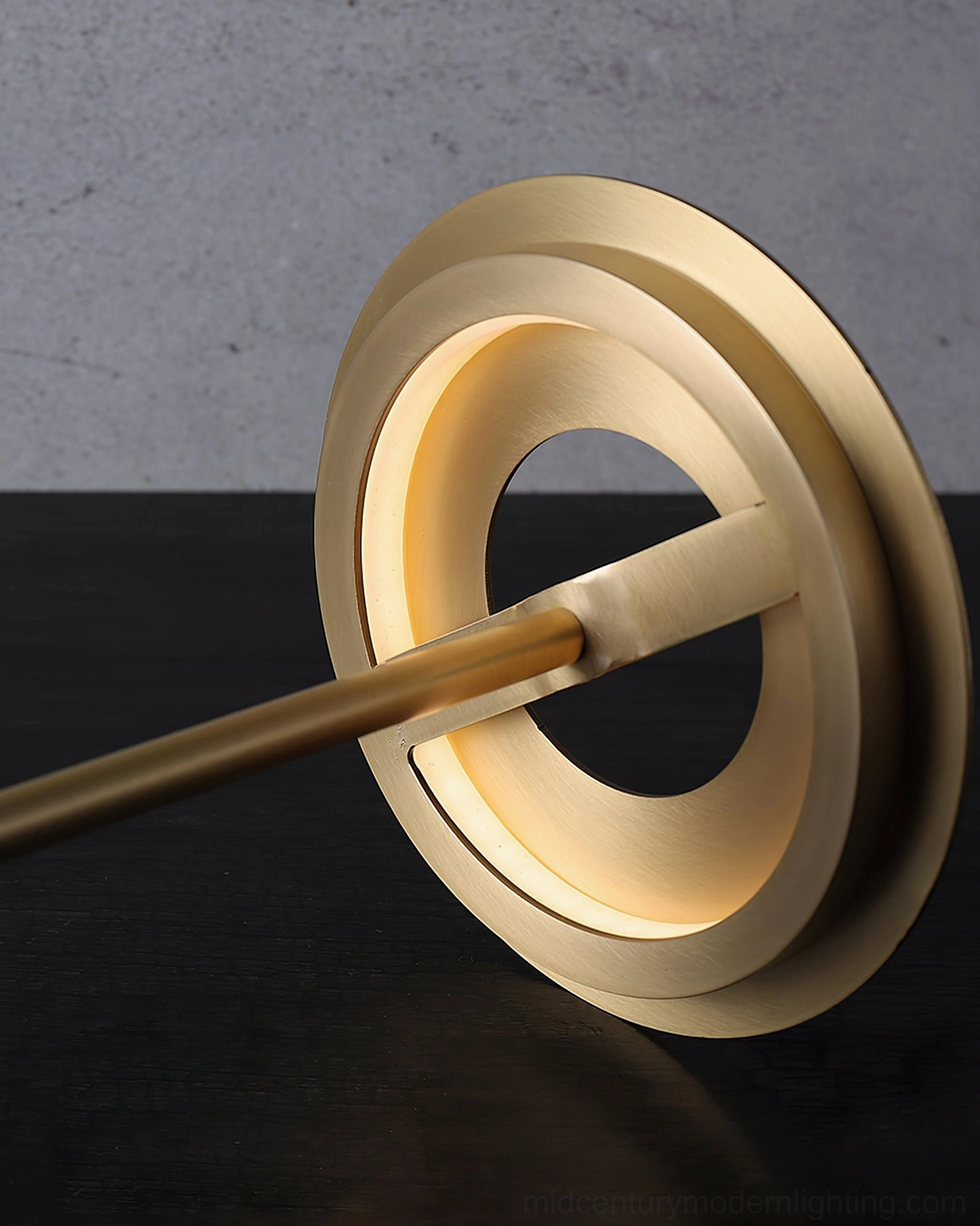 Giulietta minimalist table lamp styled in contemporary Scandinavian interior with natural materials