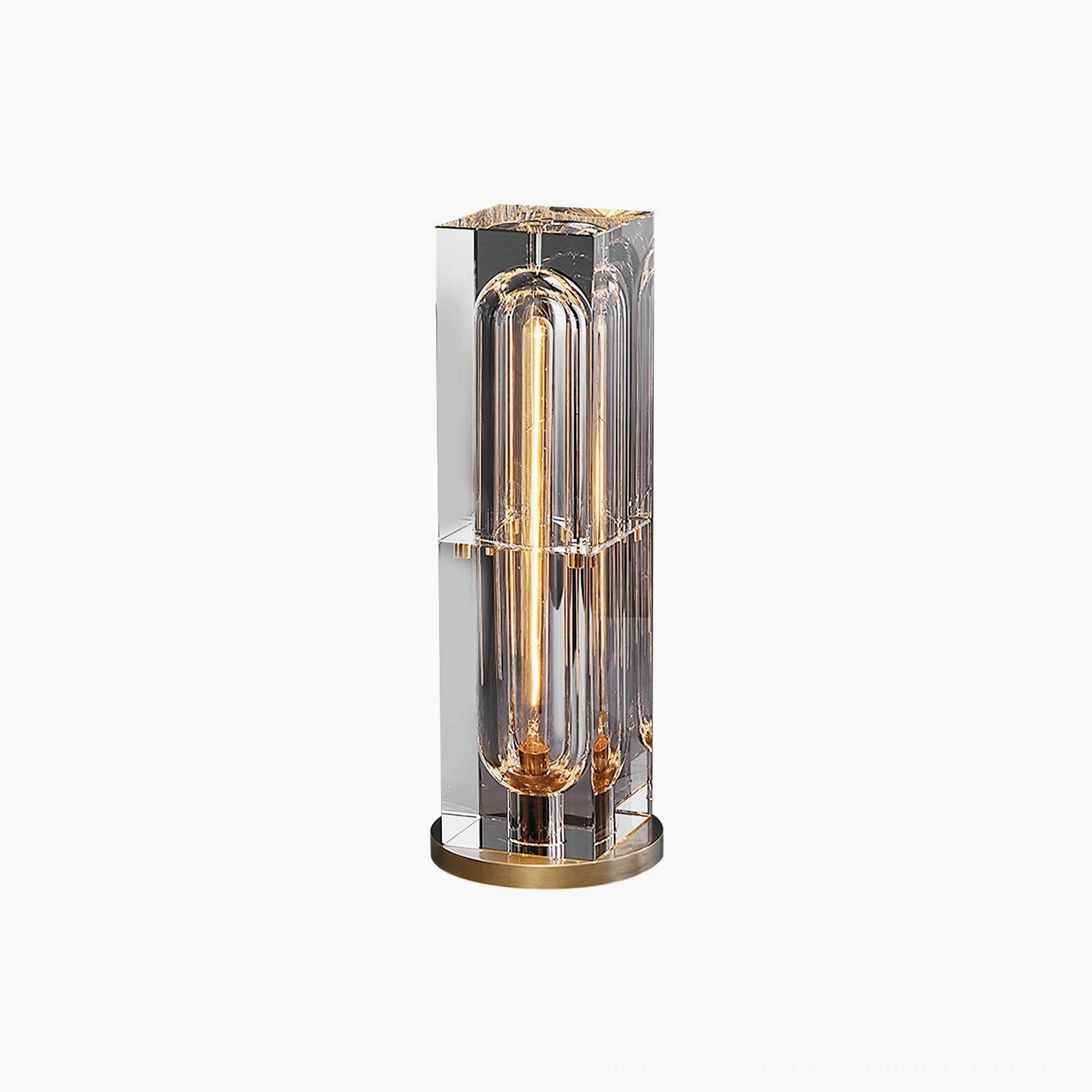 Glacon crystal table lamp studio composition artistic arrangement
