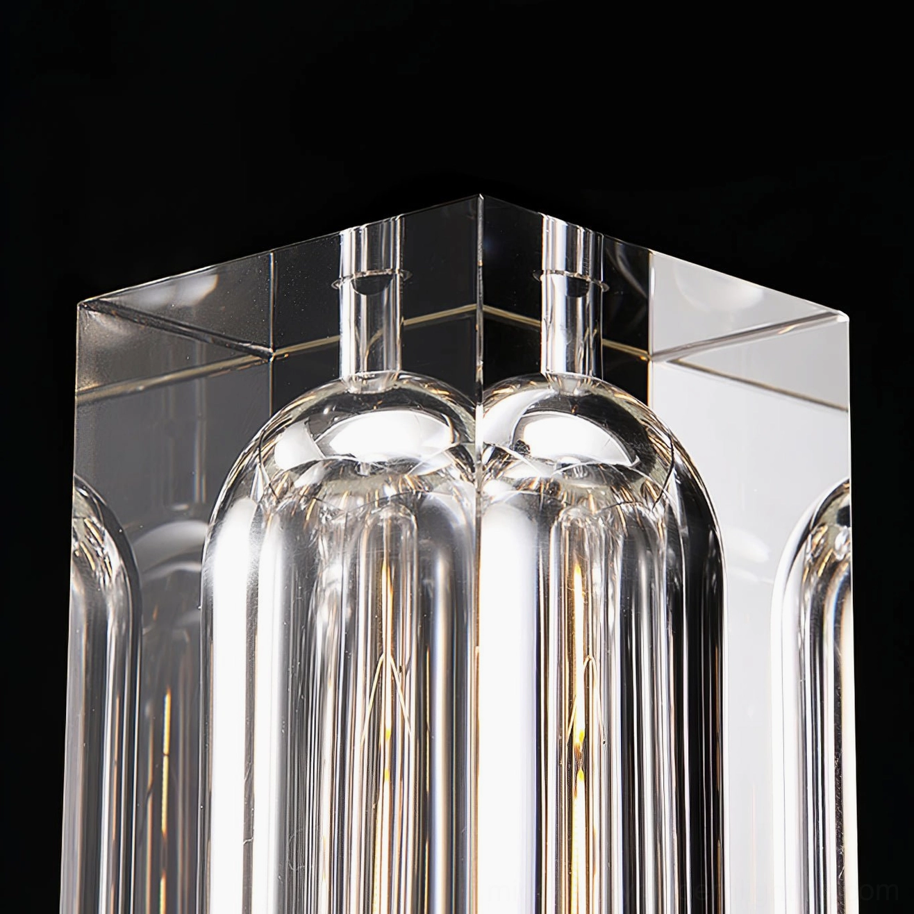 Glacon crystal lamp warm golden light ambiance interior styling