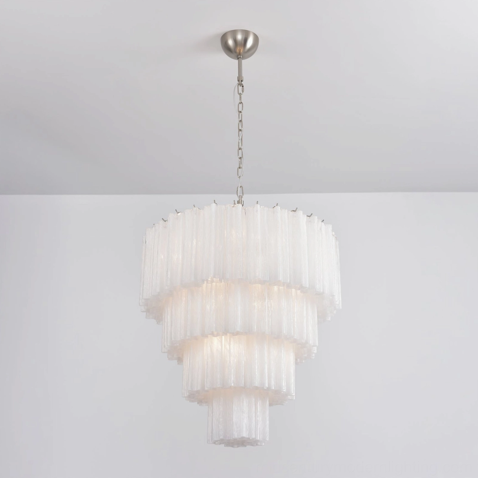 Glass chandelier artistic glass texture close-up Murano-inspired craftsmanship detail