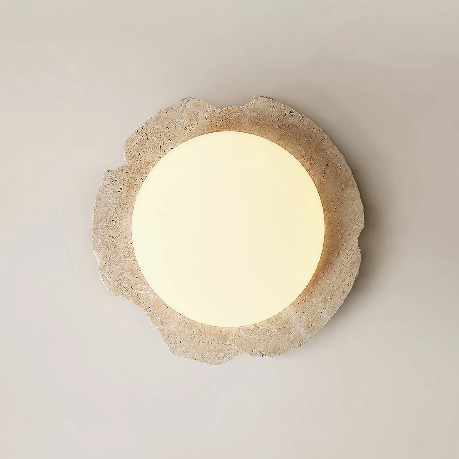 Gracie Ceiling Light in Minimalist Modern Bedroom - Warm Glow Above Wooden Cabinet