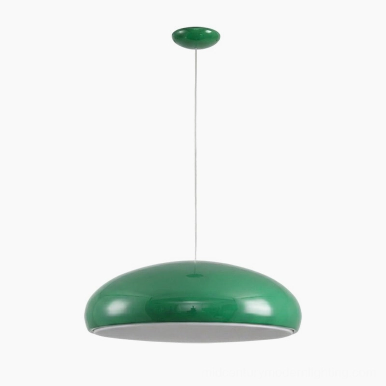 Green Aicia dome pendant light small size display mid-century modern color option