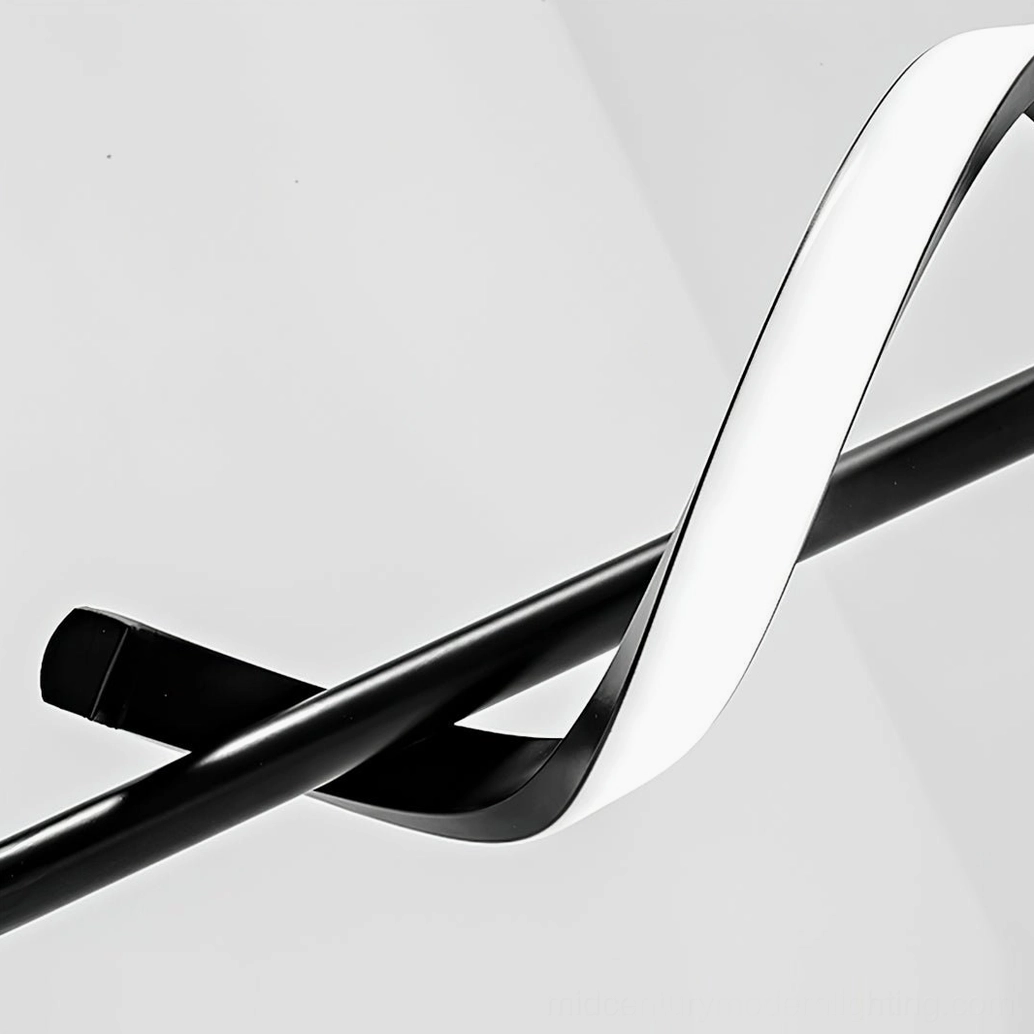 Hamburg pendant lamp in white finish showing minimalist Scandinavian aesthetic with integrated LED technology
