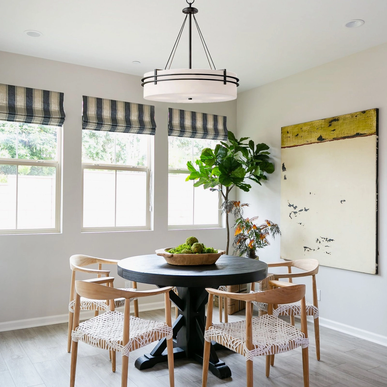 Heddle pendant chandelier detail and styling variations for home interior design