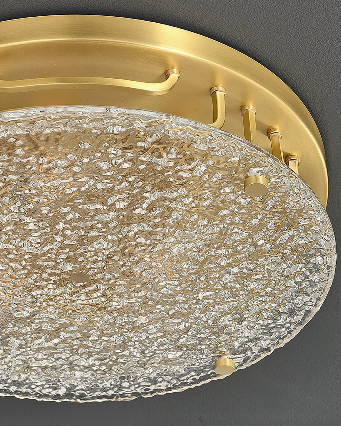 Holland ceiling light fixture brass gold finish modern home lighting installation