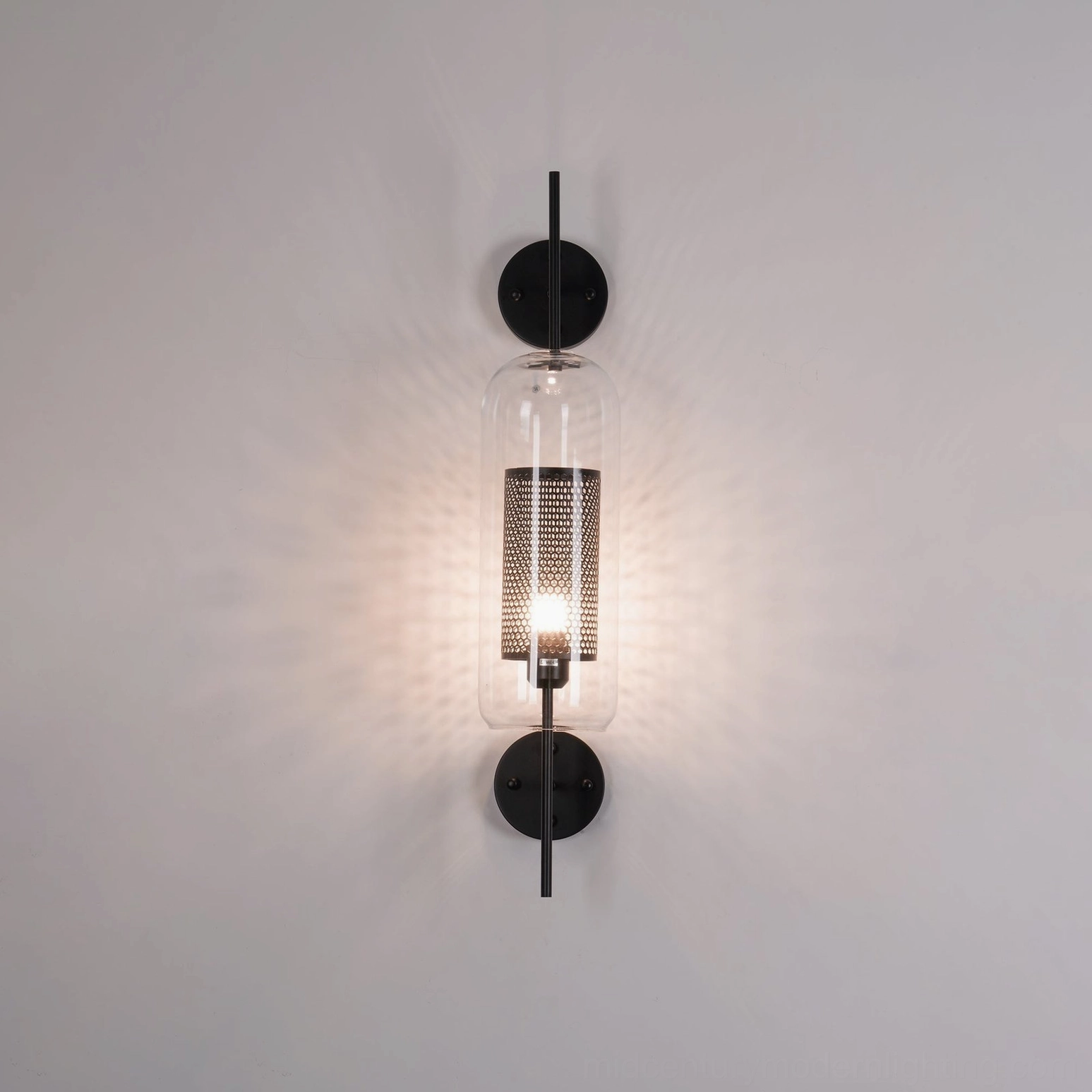 Honeycomb glass lamp with warm color rendering and ambient glow effect