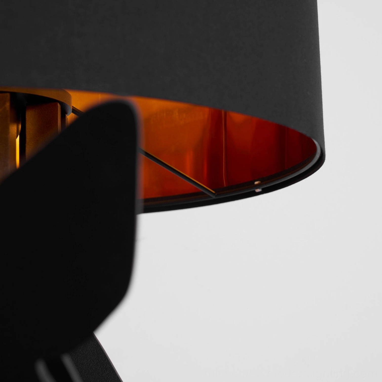 Horse floor lamp with black silhouette in contemporary home setting, artistic statement piece display