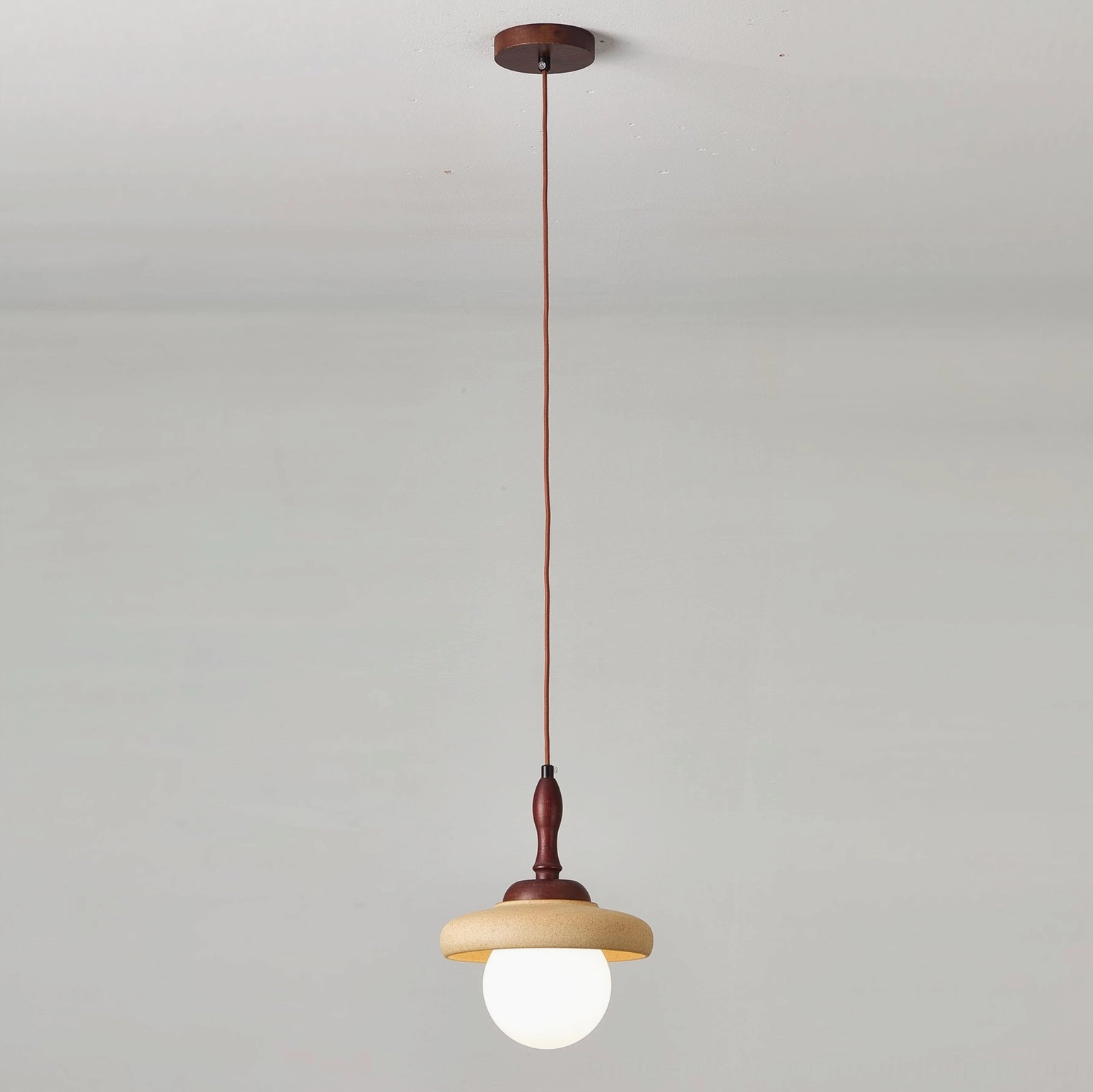 Humboldt walnut pendant light reading nook corner design inspiration