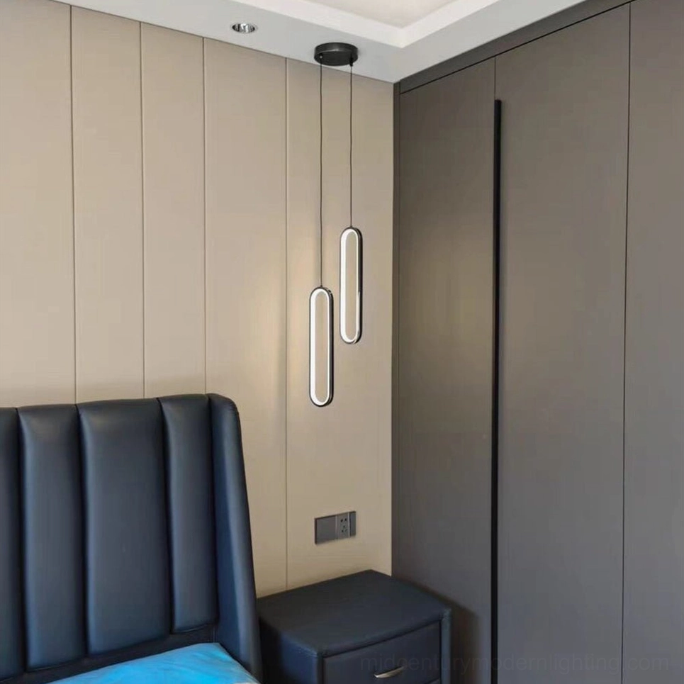 Huron pendant light dual configuration modern interior design architectural focal point