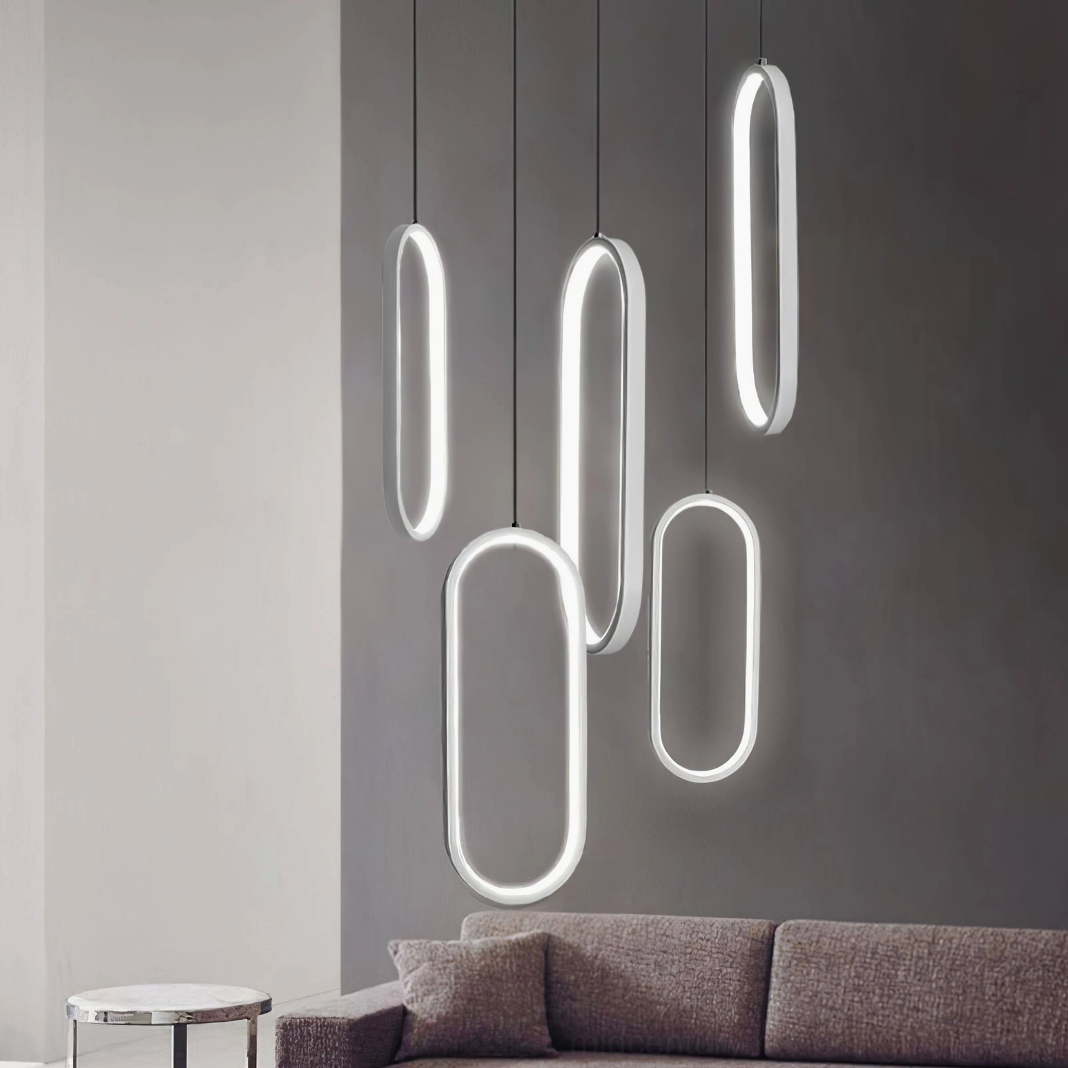 Huron double head pendant lights modern dining or bedroom space minimalist design