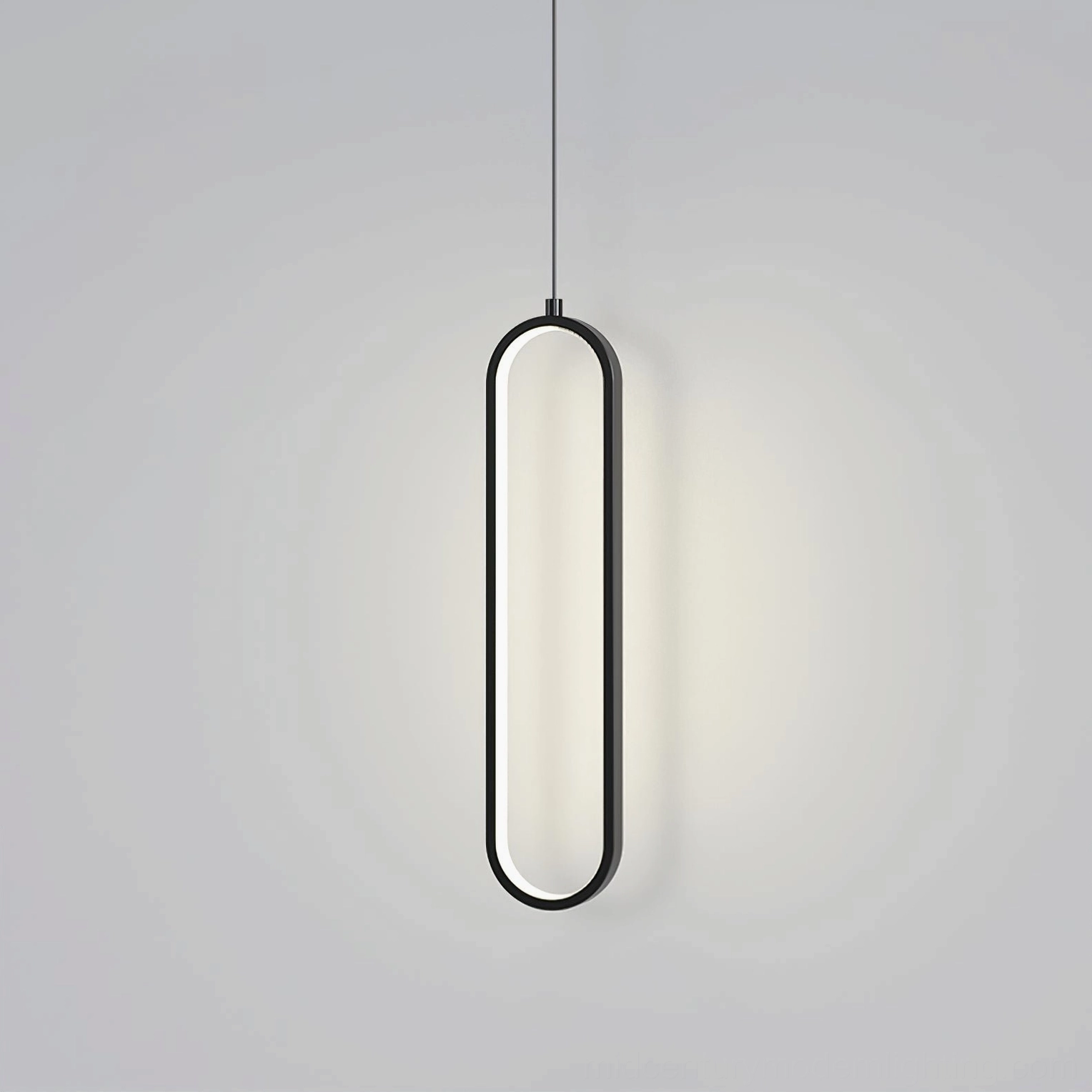 Huron pendant light integrated LED fixture contemporary bedroom or living space