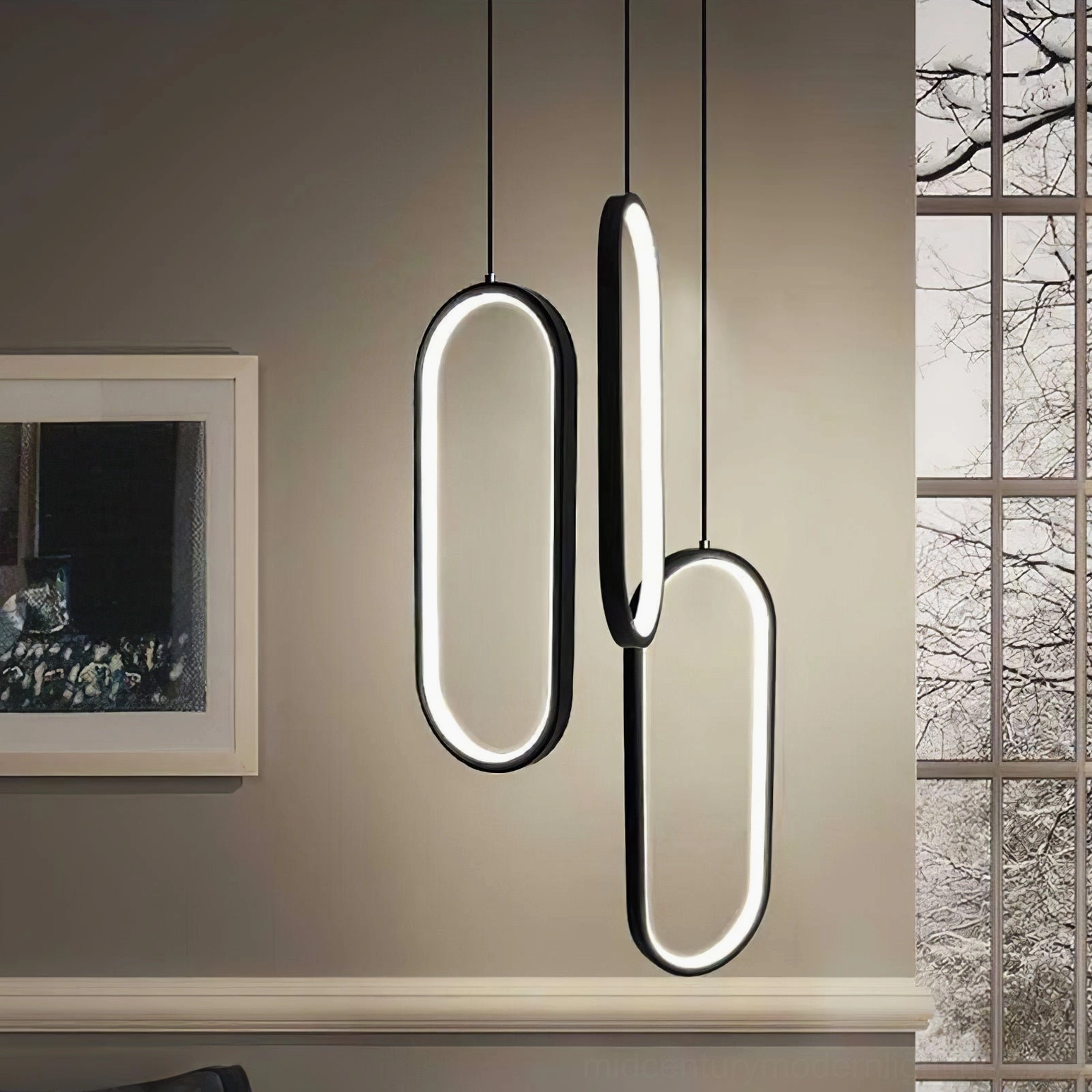 Huron pendant light configuration modern home interior contemporary lighting solution